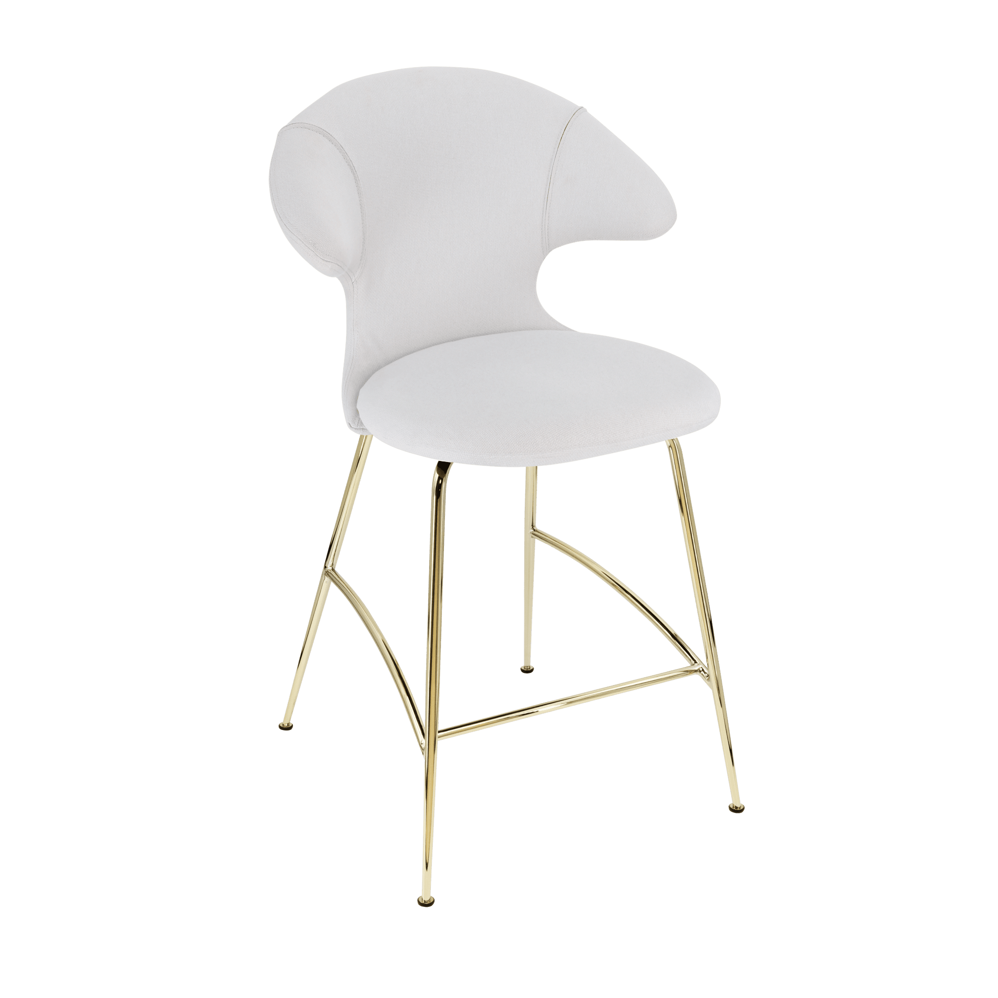 Krzesło barowe TIME FLIES baby blue ze złotą podstawą UMAGE Eye on Design