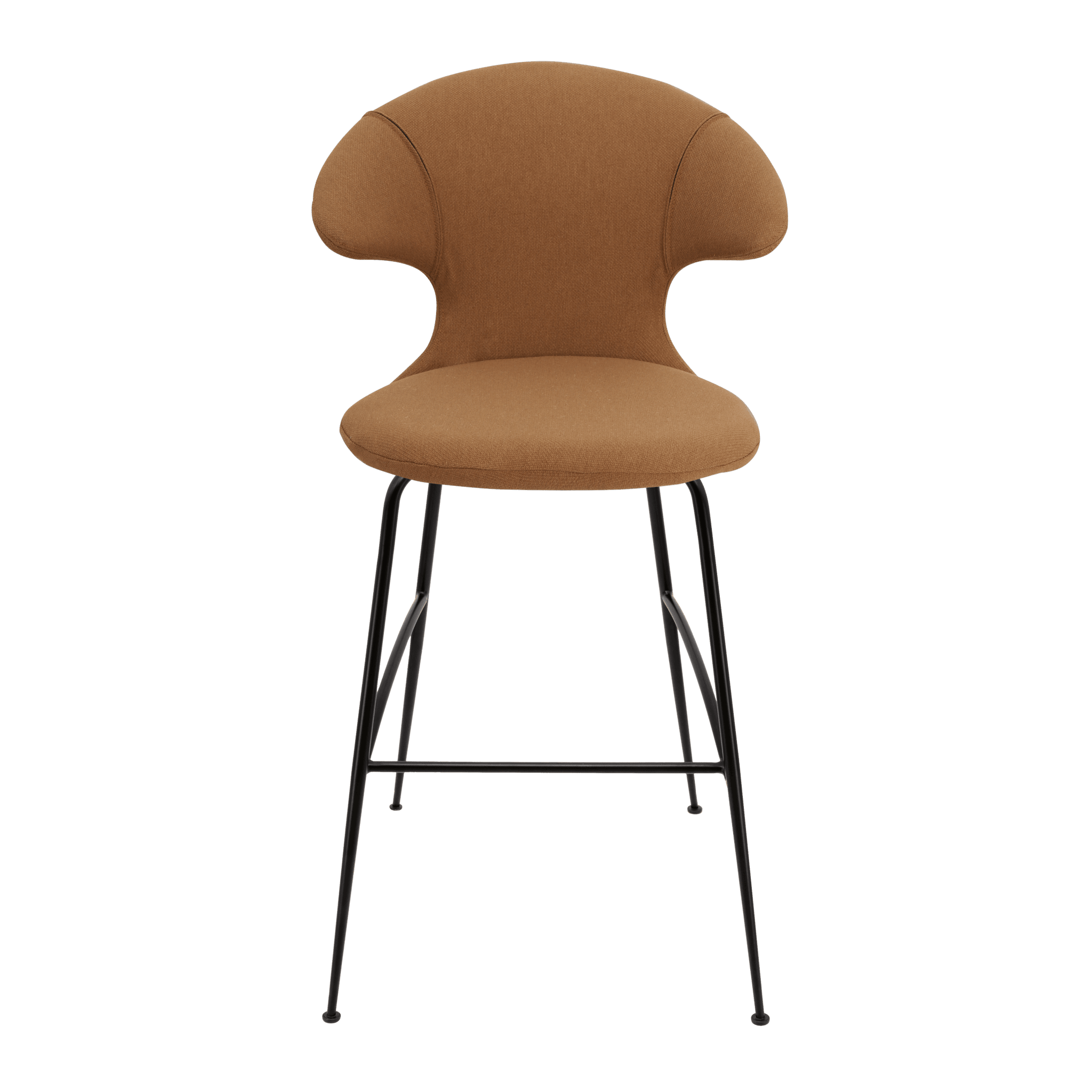 Krzesło barowe TIME FLIES cynamonowy z czarną podstawą UMAGE 112 cm Eye on Design