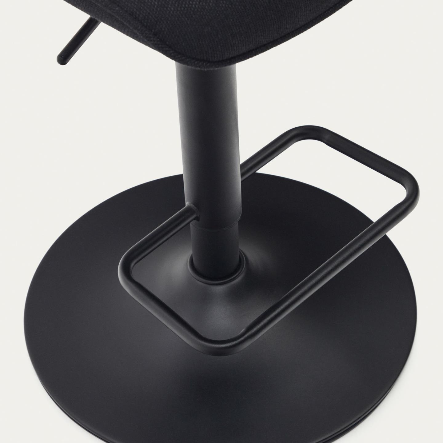 Krzesło barowe ZENDA czarny szenil La Forma Eye on Design