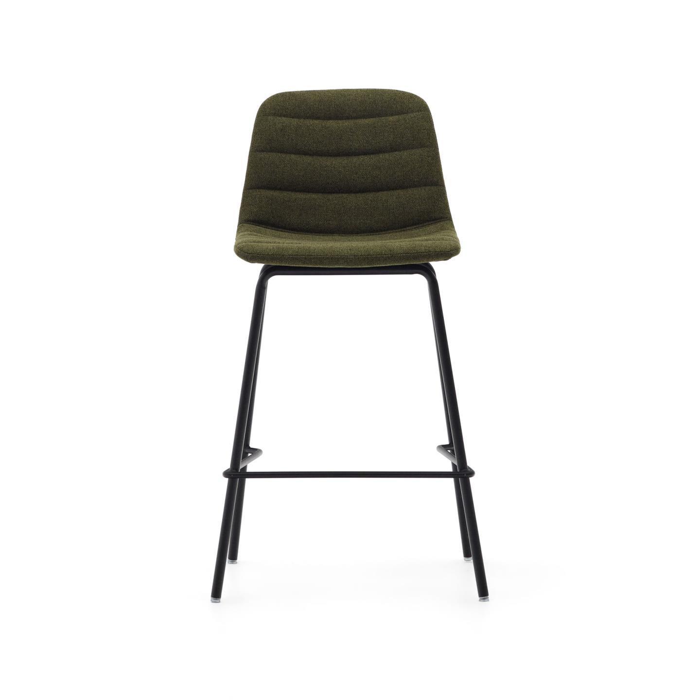 Krzesło barowe ZUNILDA ciemnozielony szenil La Forma Eye on Design