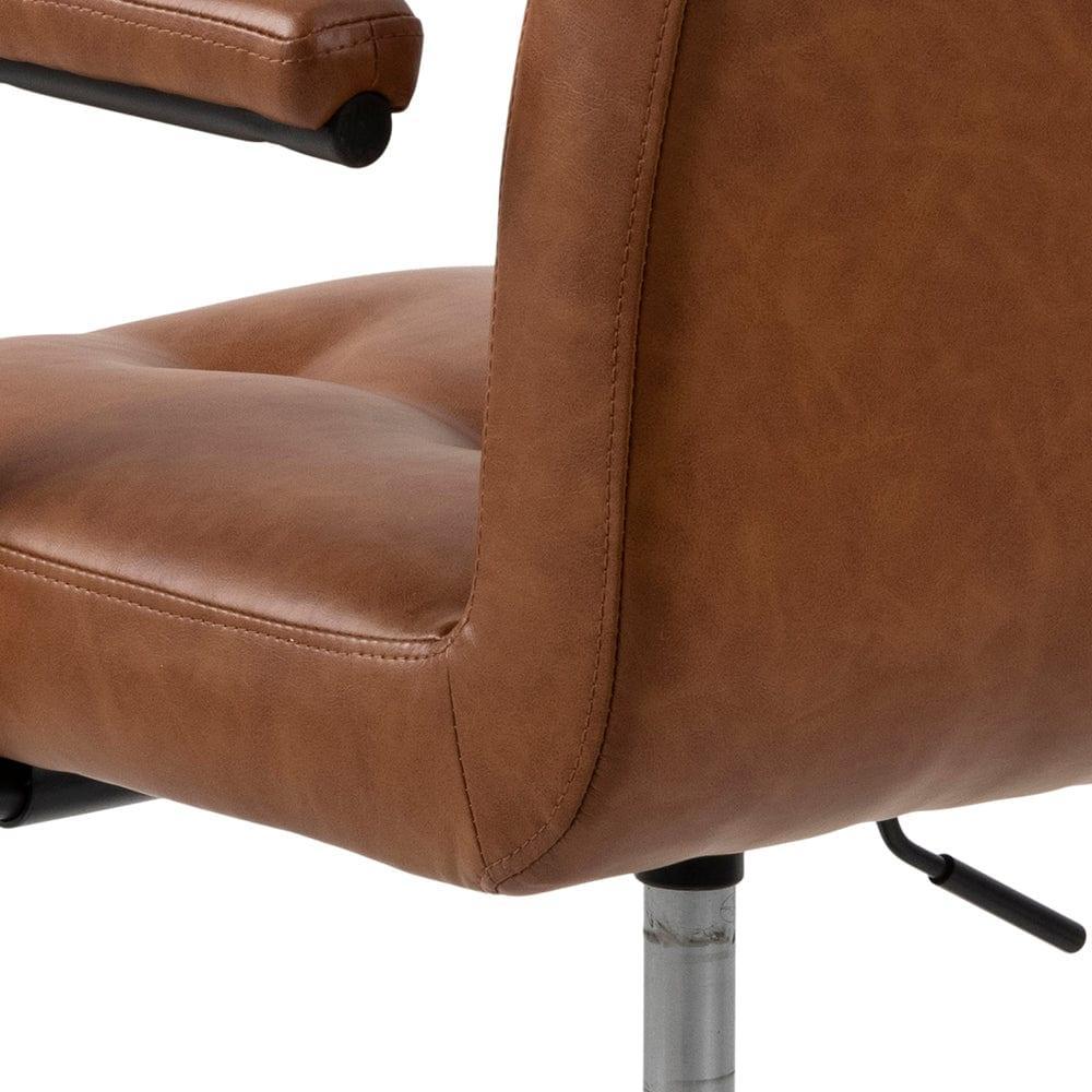 Krzesło biurowe ALPO brandy ekoskóra Actona Eye on Design
