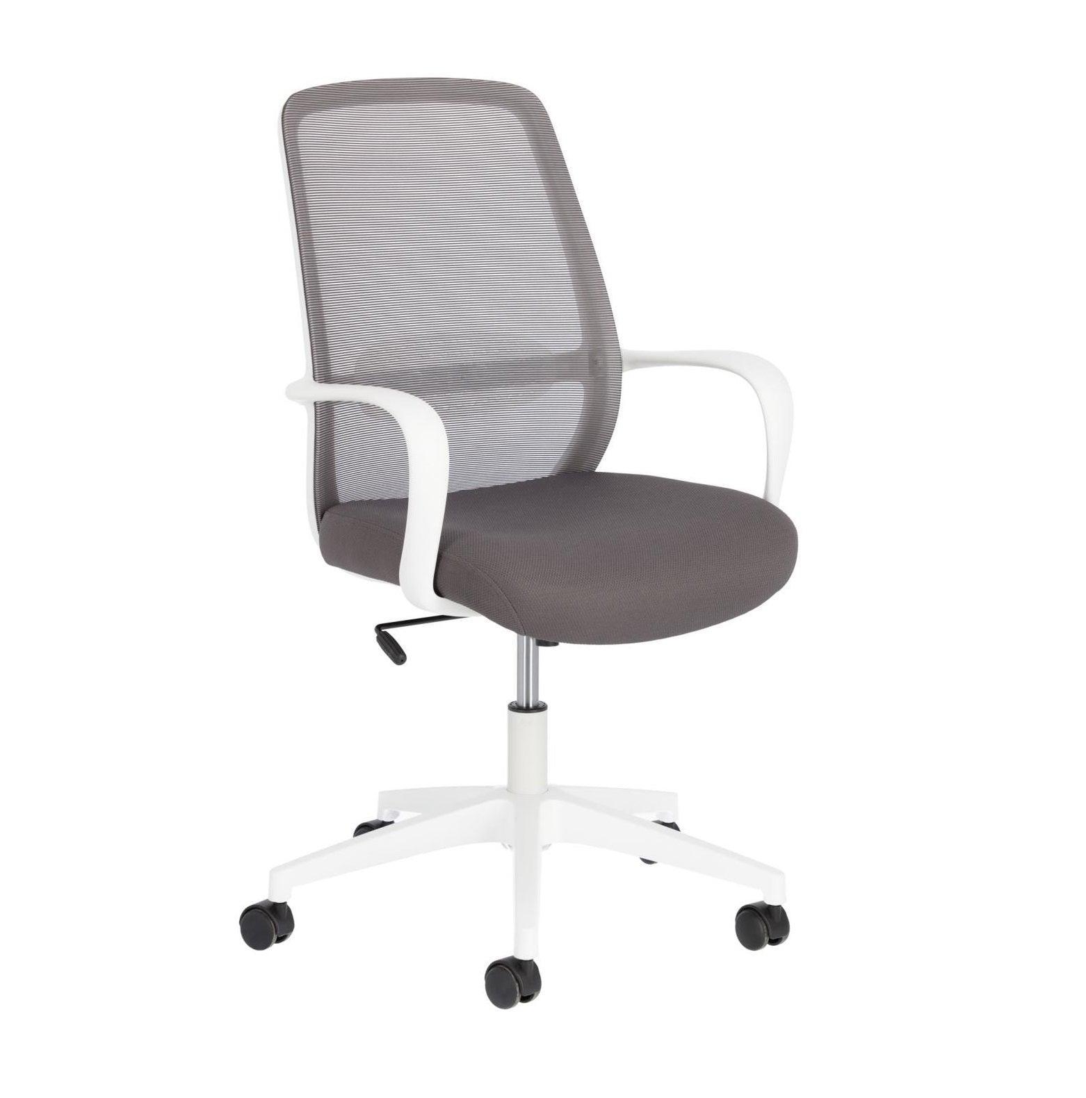 Krzesło biurowe MELVA szary z białą podstawą La Forma Eye on Design