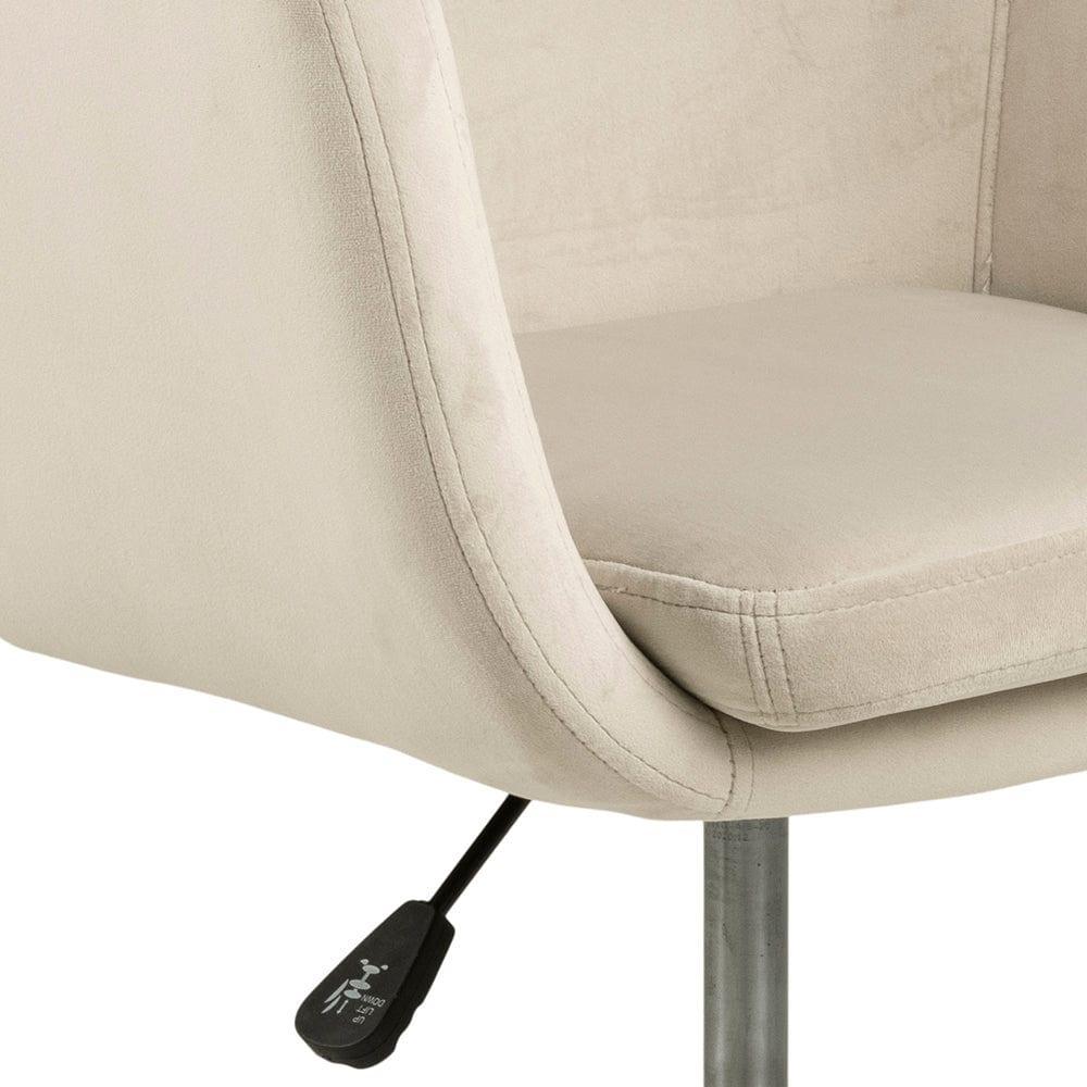 Krzesło biurowe MILAS beżowy z czarną podstawą Actona Eye on Design