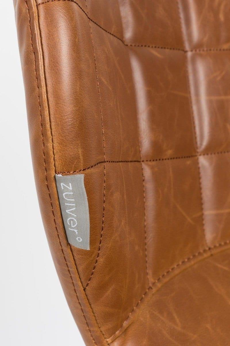 Krzesło biurowe OMG brązowa ekoskóra Zuiver Eye on Design