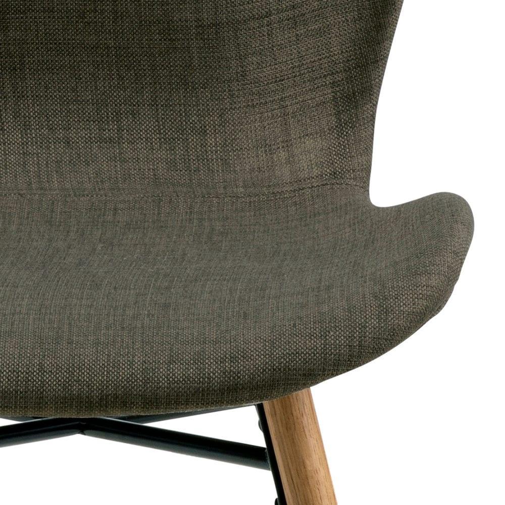 Krzesło BJORN khaki z drewnianią podstawą Home Essentials Eye on Design