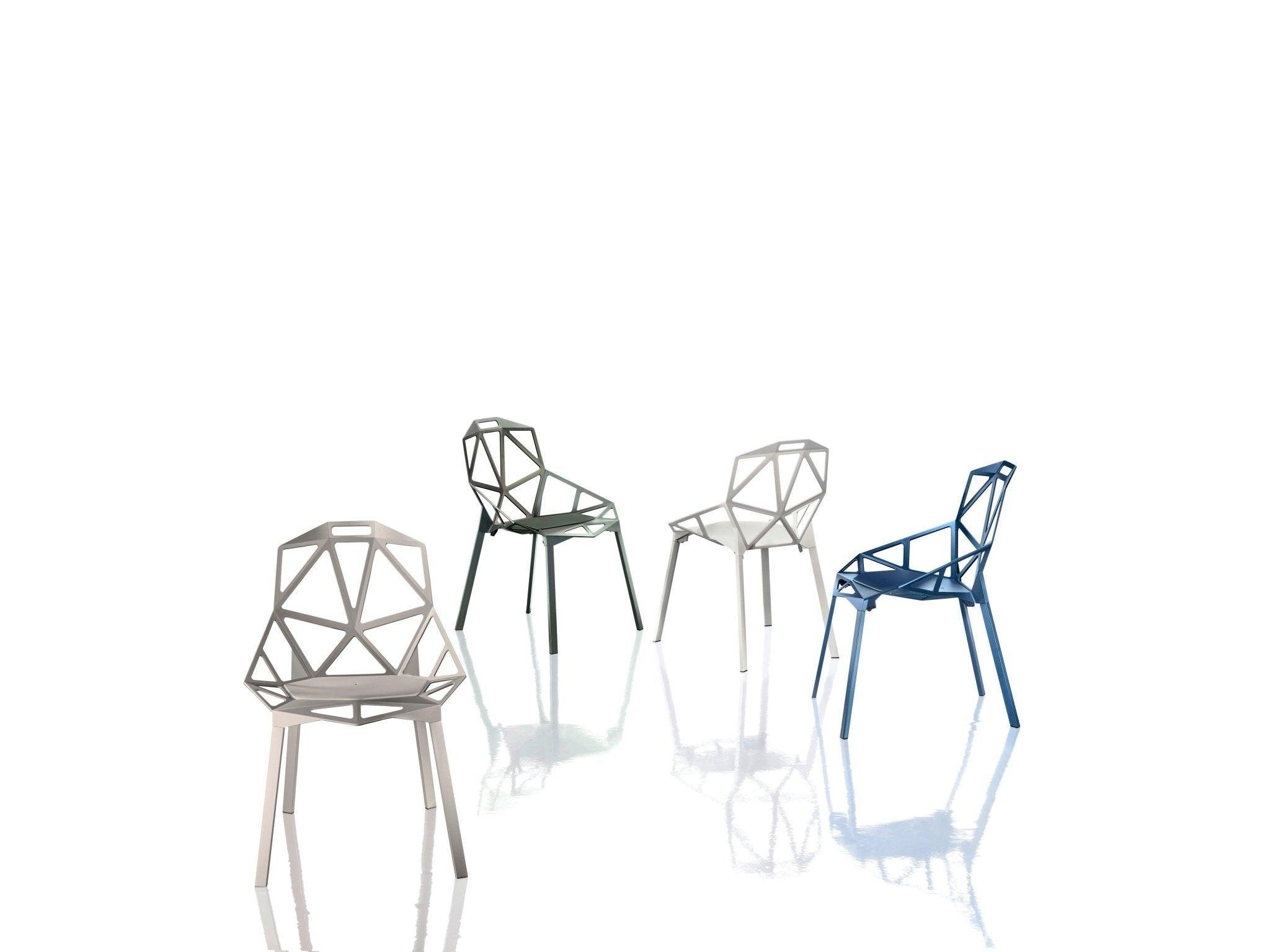 Krzesło CHAIR_ONE czerwony z aluminium Magis Eye on Design