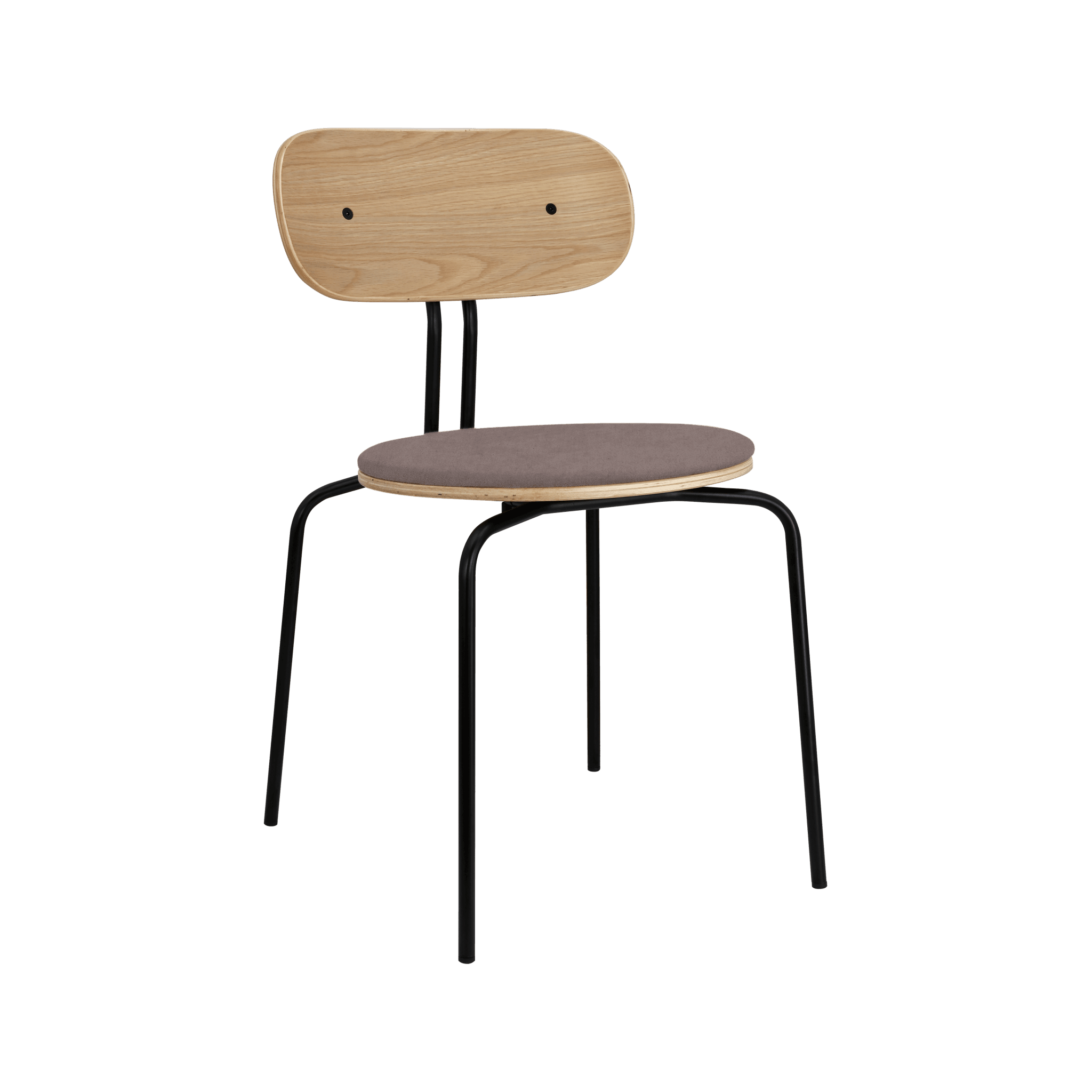 Krzesło CURIOUS brązowy z czarną podstawą UMAGE Eye on Design