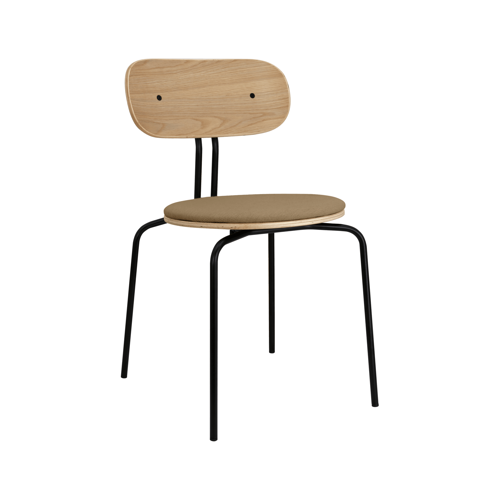 Krzesło CURIOUS karmelowy z czarną podstawą UMAGE Eye on Design