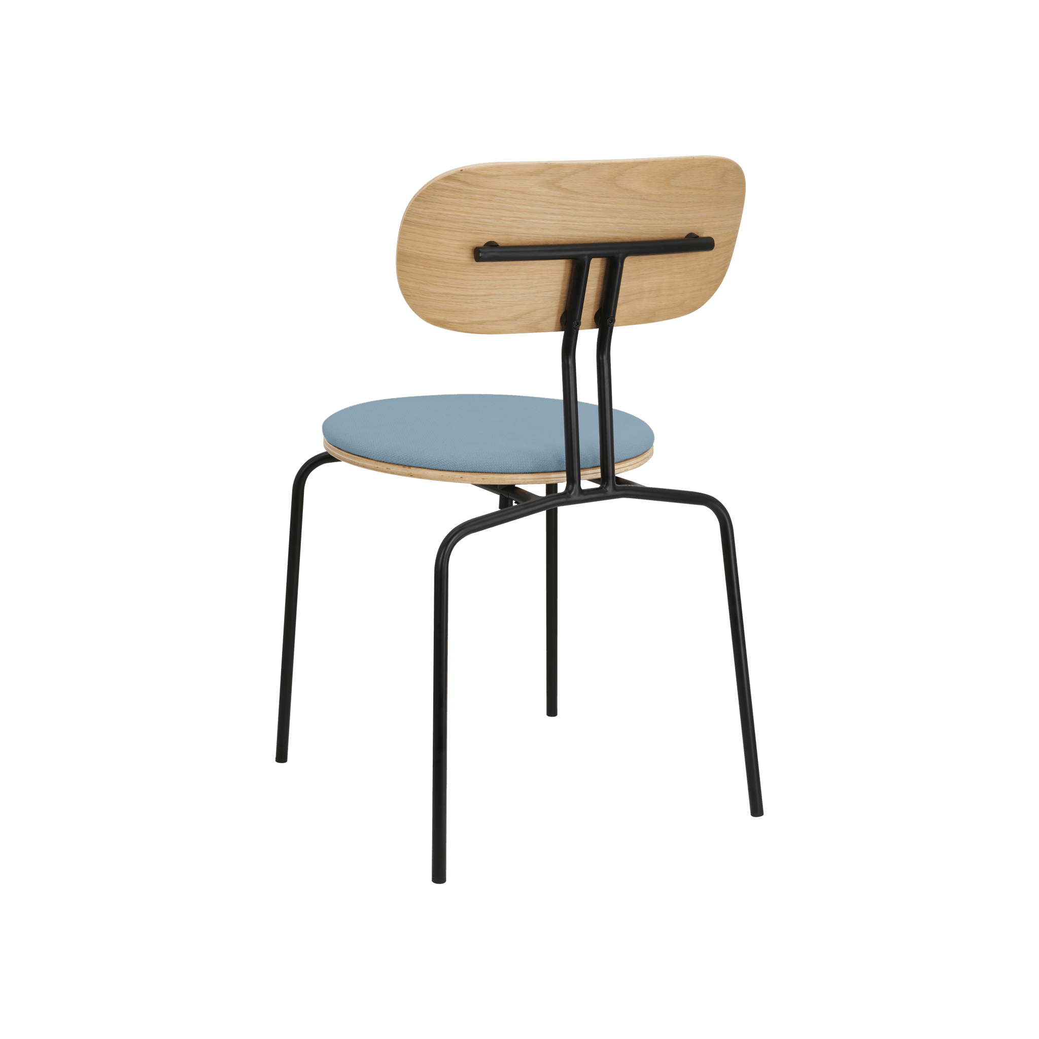 Krzesło CURIOUS niebieski z czarną podstawą UMAGE Eye on Design