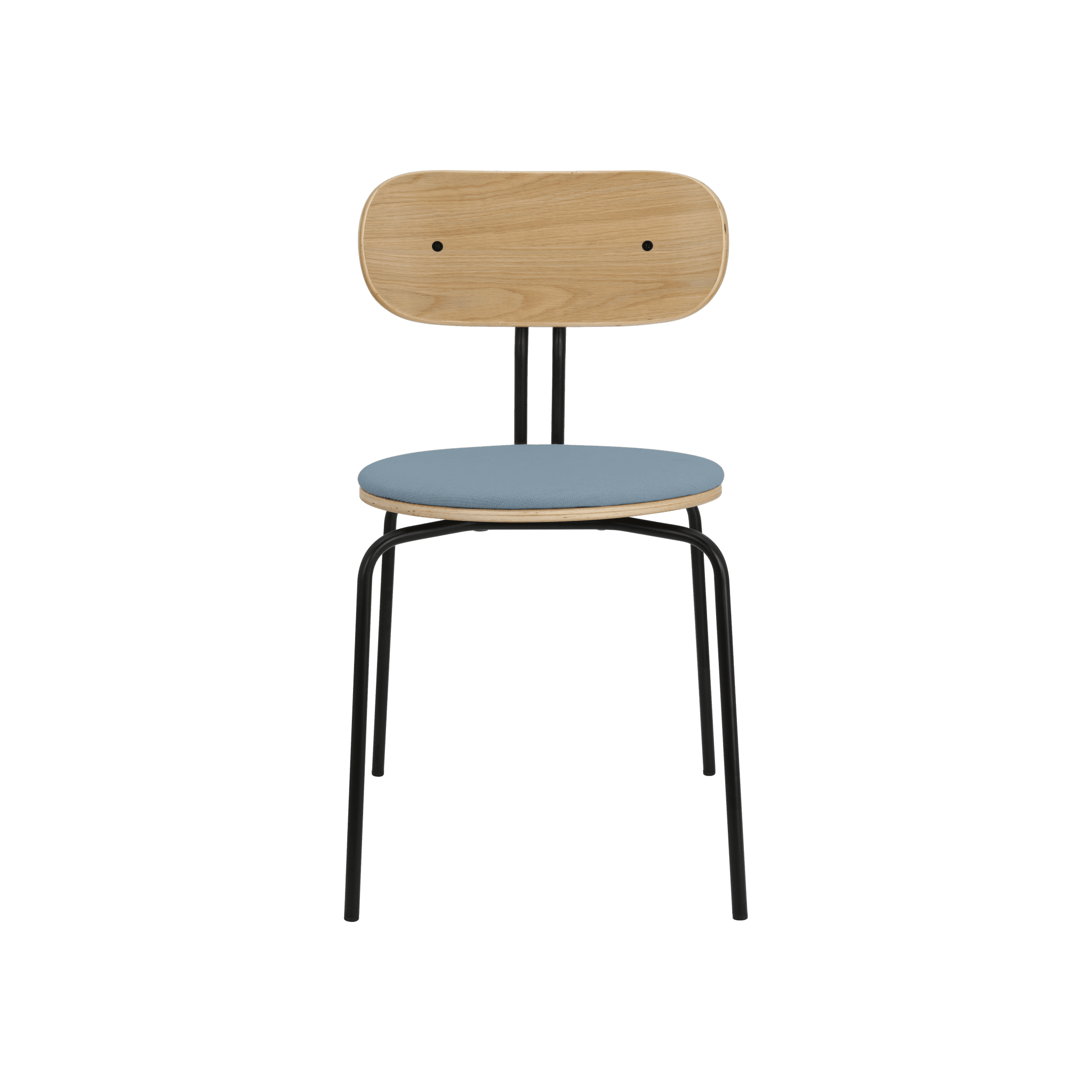 Krzesło CURIOUS niebieski z czarną podstawą UMAGE Eye on Design