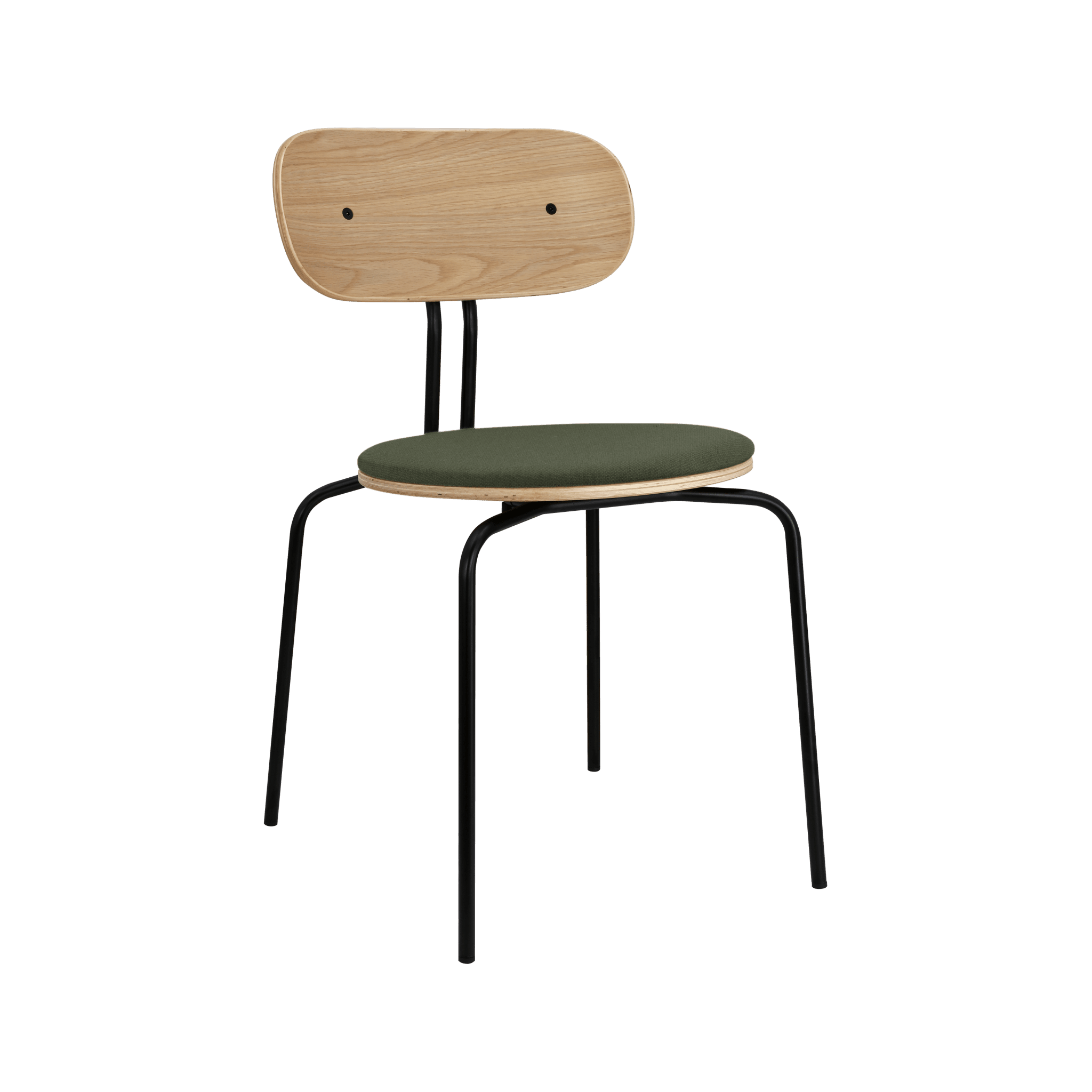 Krzesło CURIOUS oliwkowy z czarną podstawą UMAGE Eye on Design