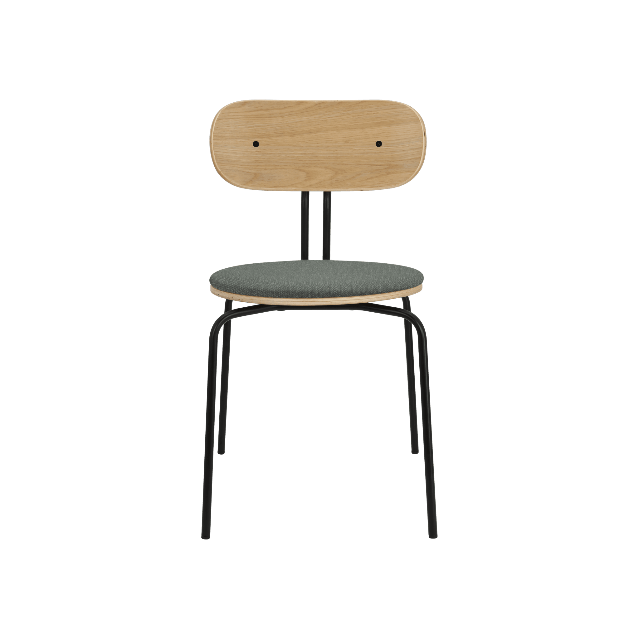 Krzesło CURIOUS szałwiowy z czarną podstawą UMAGE Eye on Design