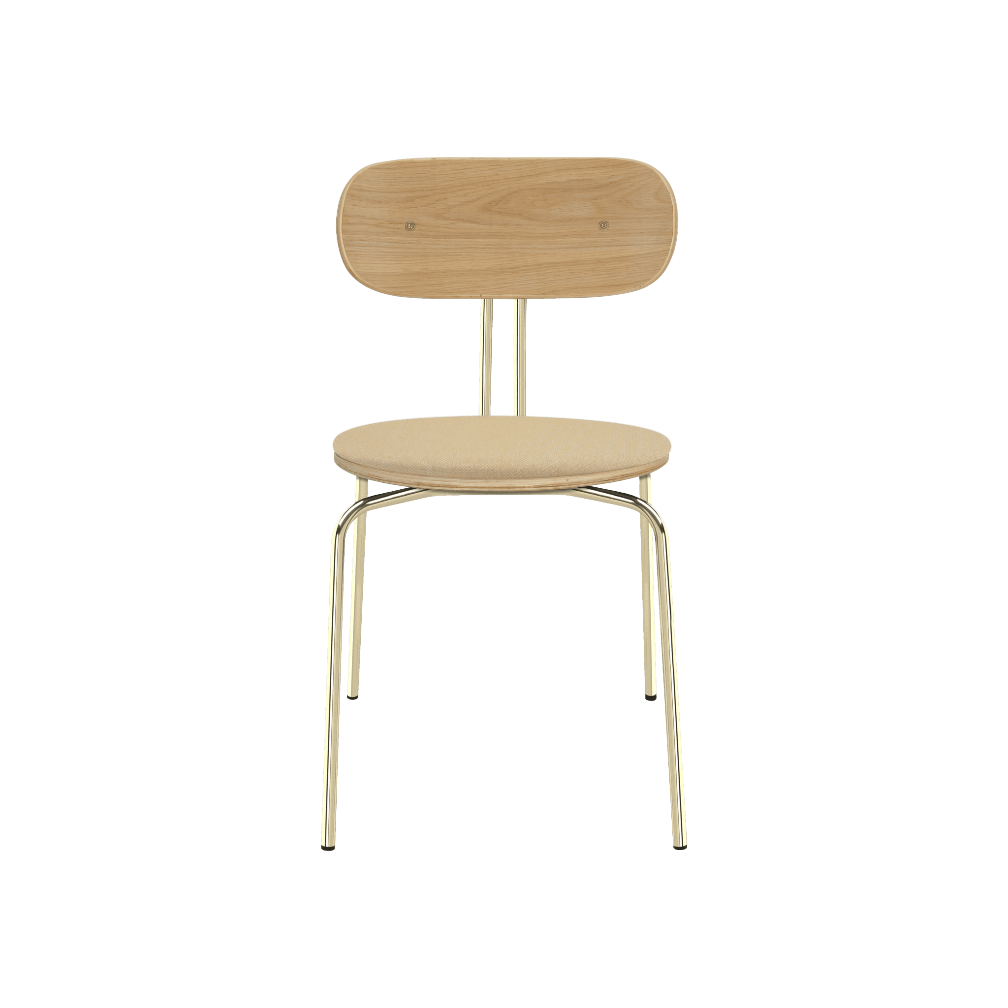 Krzesło CURIOUS żółty ze złotą podstawą UMAGE Eye on Design