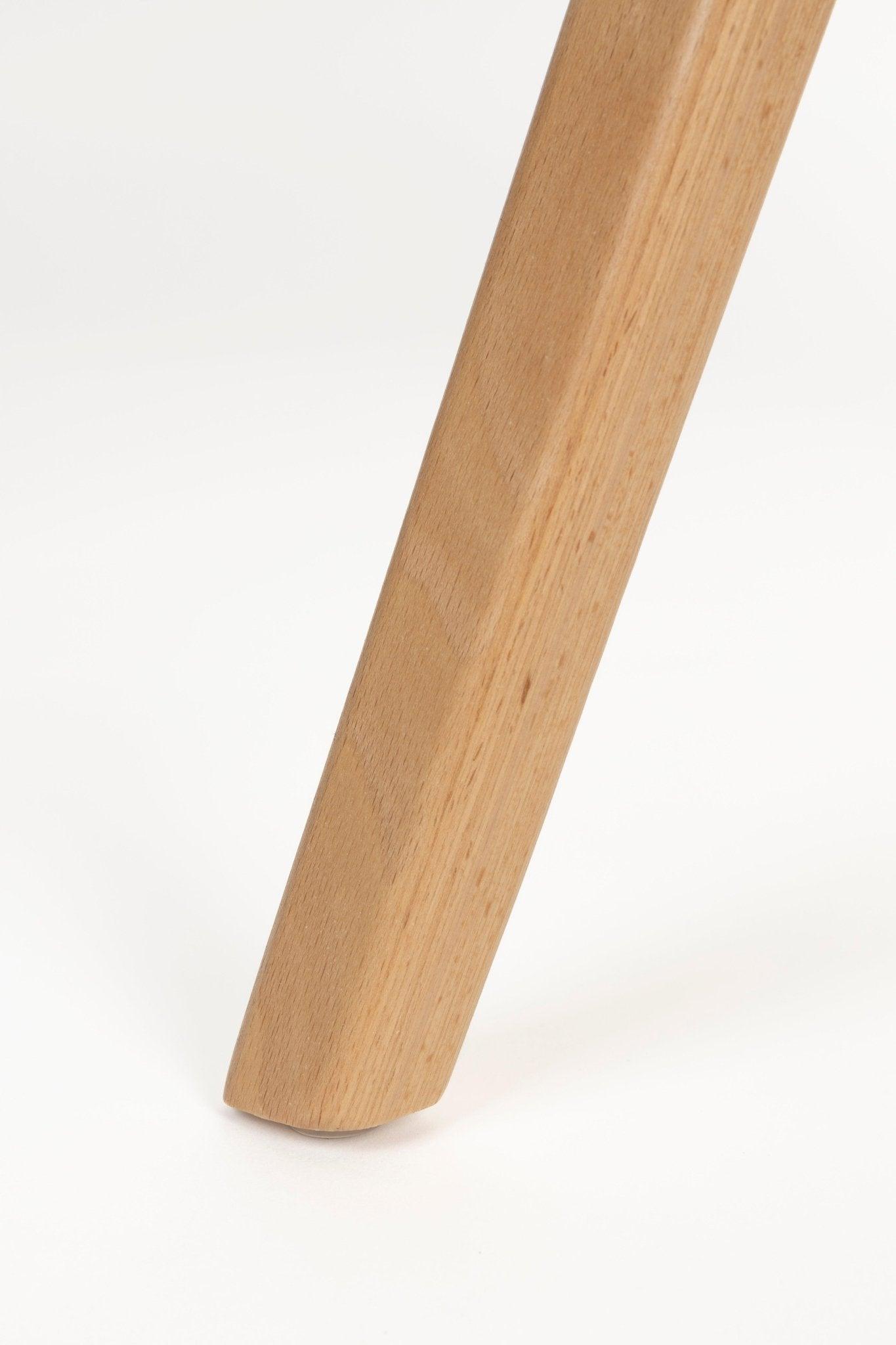 Krzesło FLEXBACK beżowy z drewnianą podstawą Zuiver Eye on Design