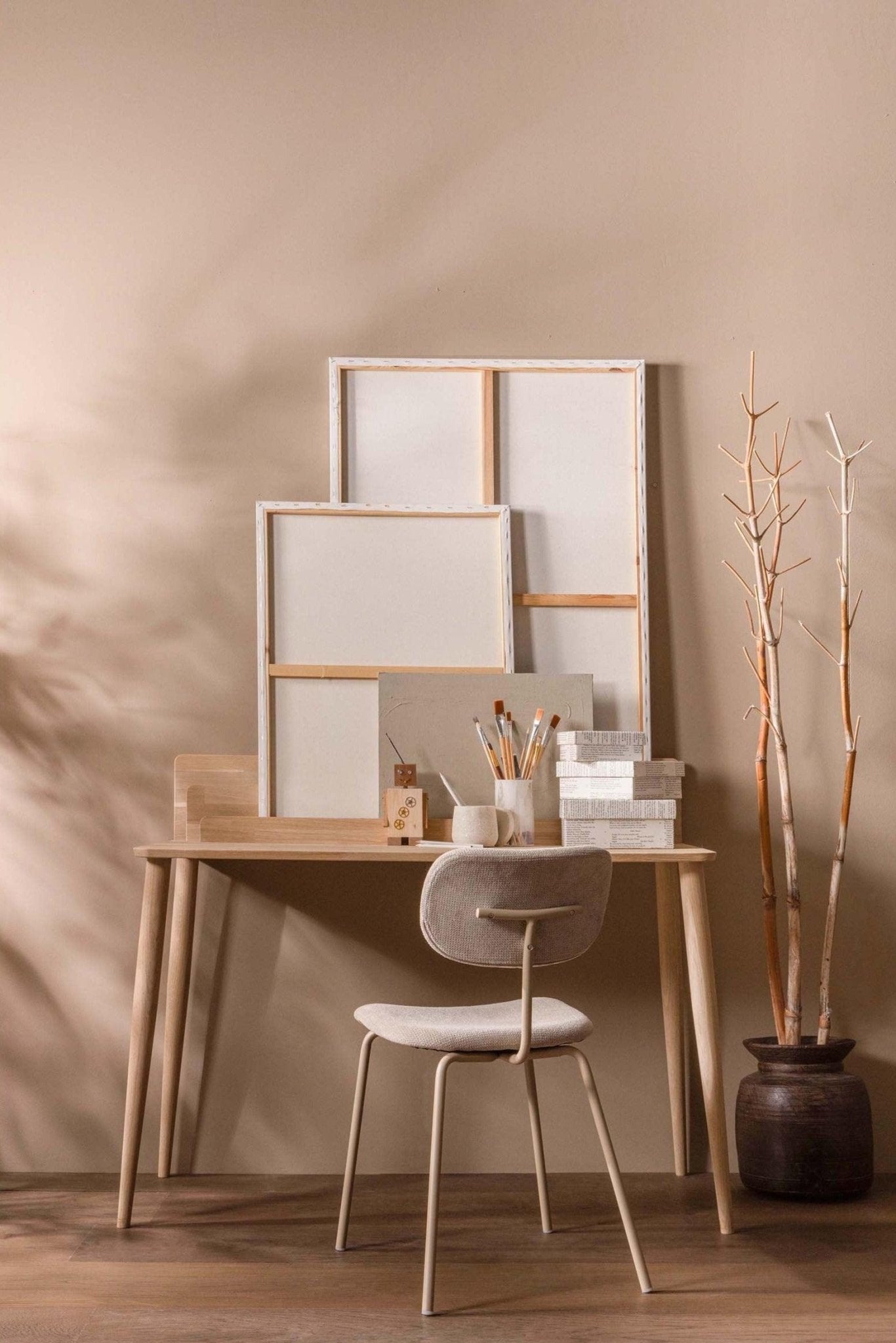 Krzesło LINK piaskowy Woood Exclusive Eye on Design