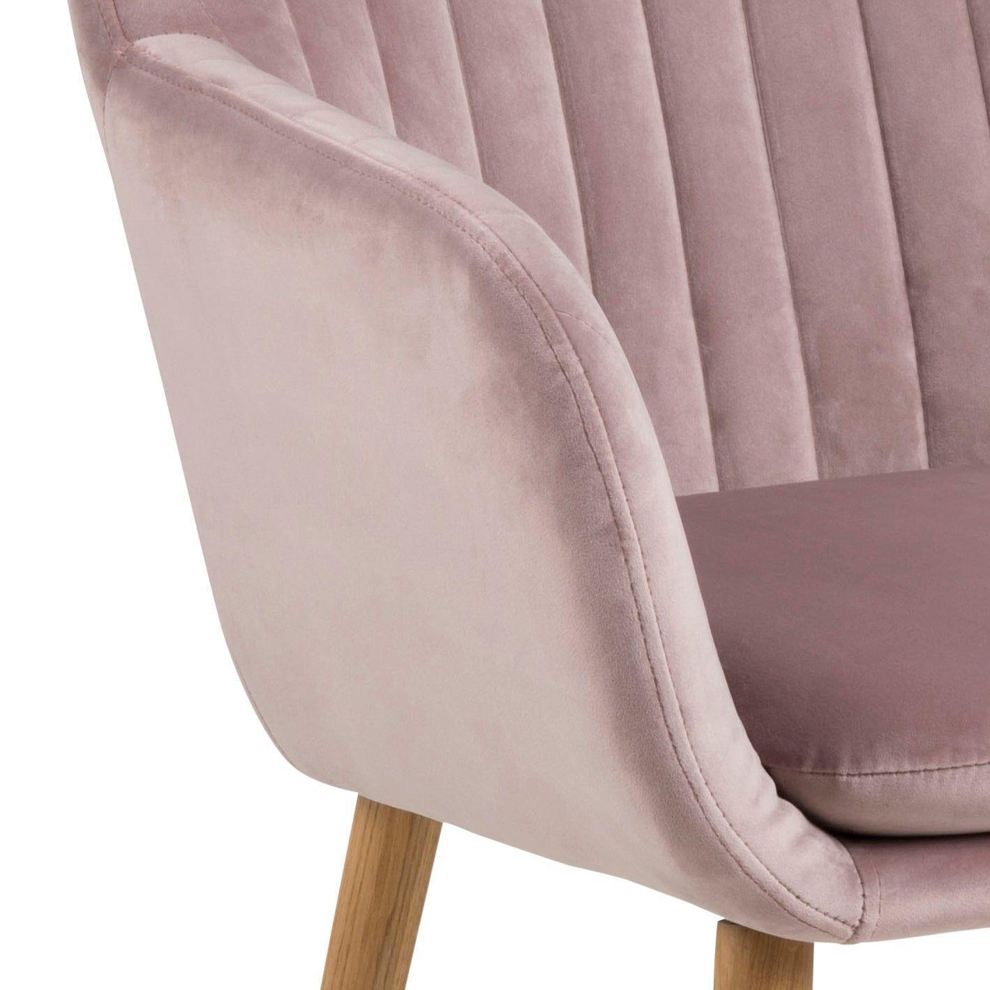 Krzesło MIKKEL różowy z drewnianą podstawą Home Essentials Eye on Design