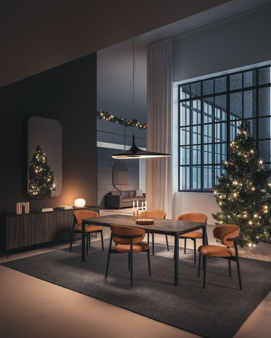 Krzesło OLEANDRO brązowa ekoskóra z drewnianą podstawą Calligaris Eye on Design