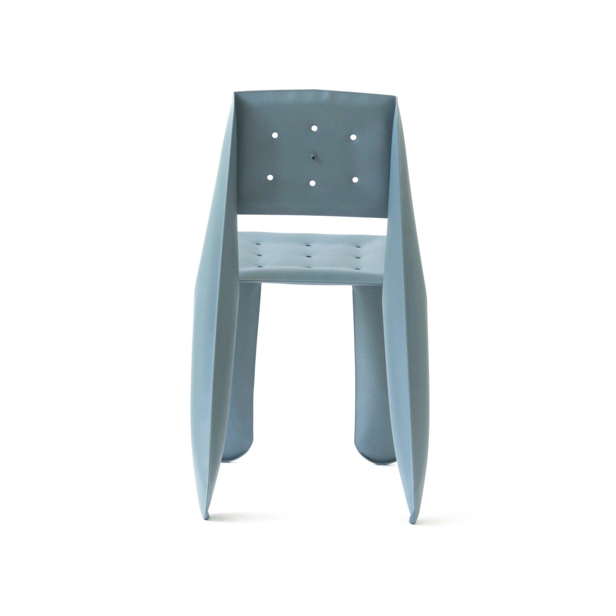 Krzesło stalowe CHIPPENSTEEL 0.5 niebiesko szary mat Zieta Studio Eye on Design