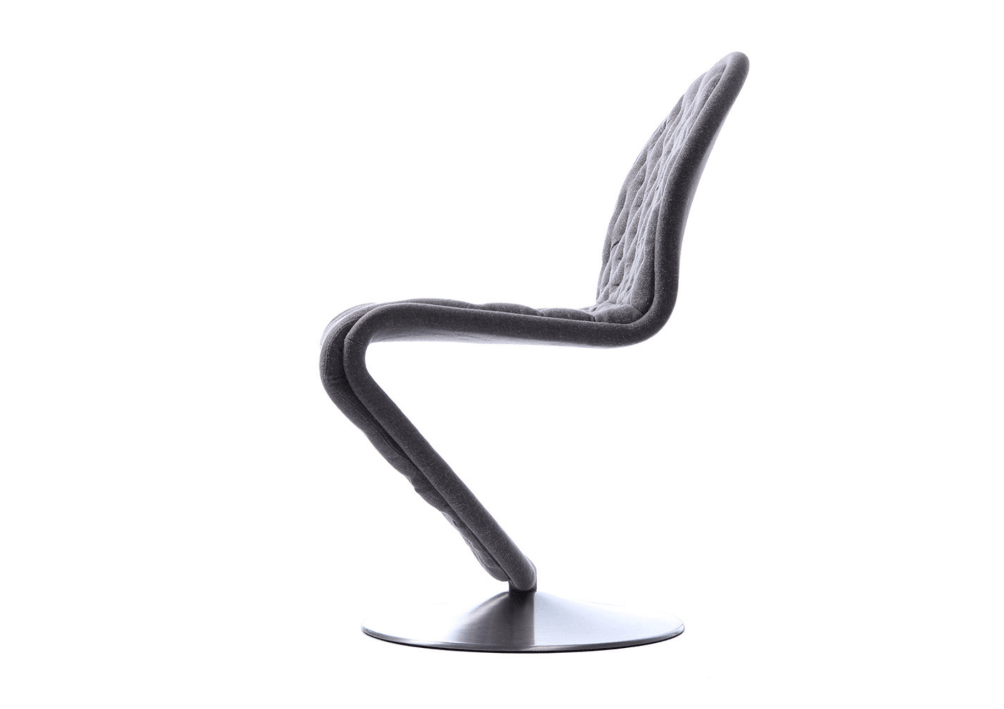 Krzesło SYSTEM 1-2-3 DELUXE z okrągłą podstawą Verpan Eye on Design