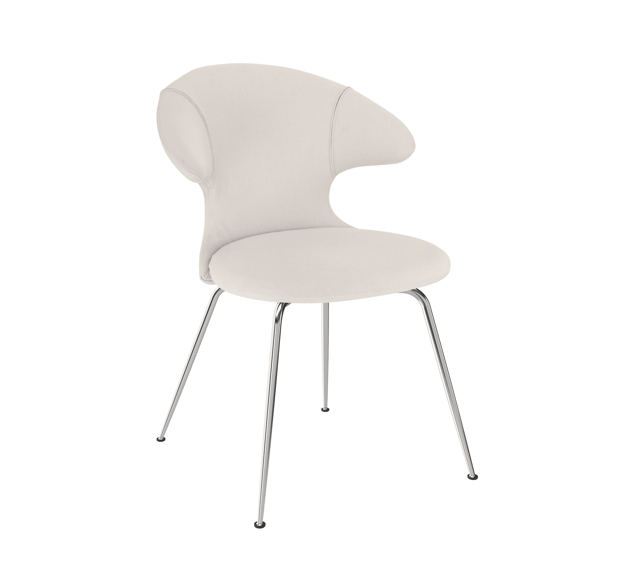 Krzesło TIME FLIES beżowy ze srebrną podstawą UMAGE Eye on Design