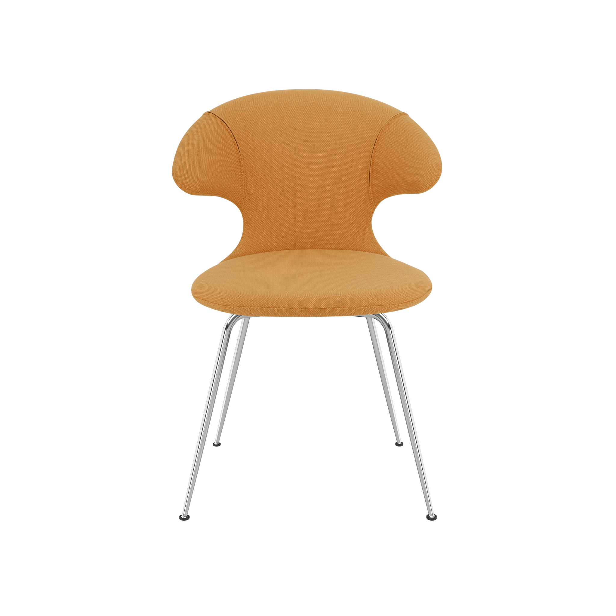 Krzesło TIME FLIES bursztynowy ze srebrną podstawą UMAGE Eye on Design