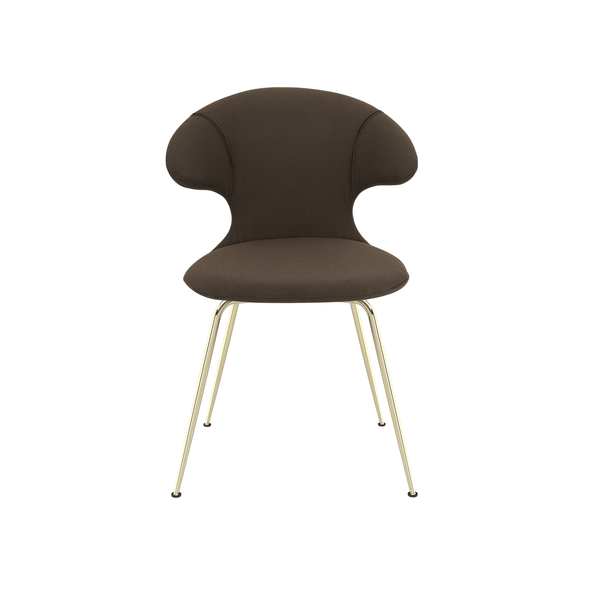 Krzesło TIME FLIES kawowy ze złotą podstawą UMAGE Eye on Design
