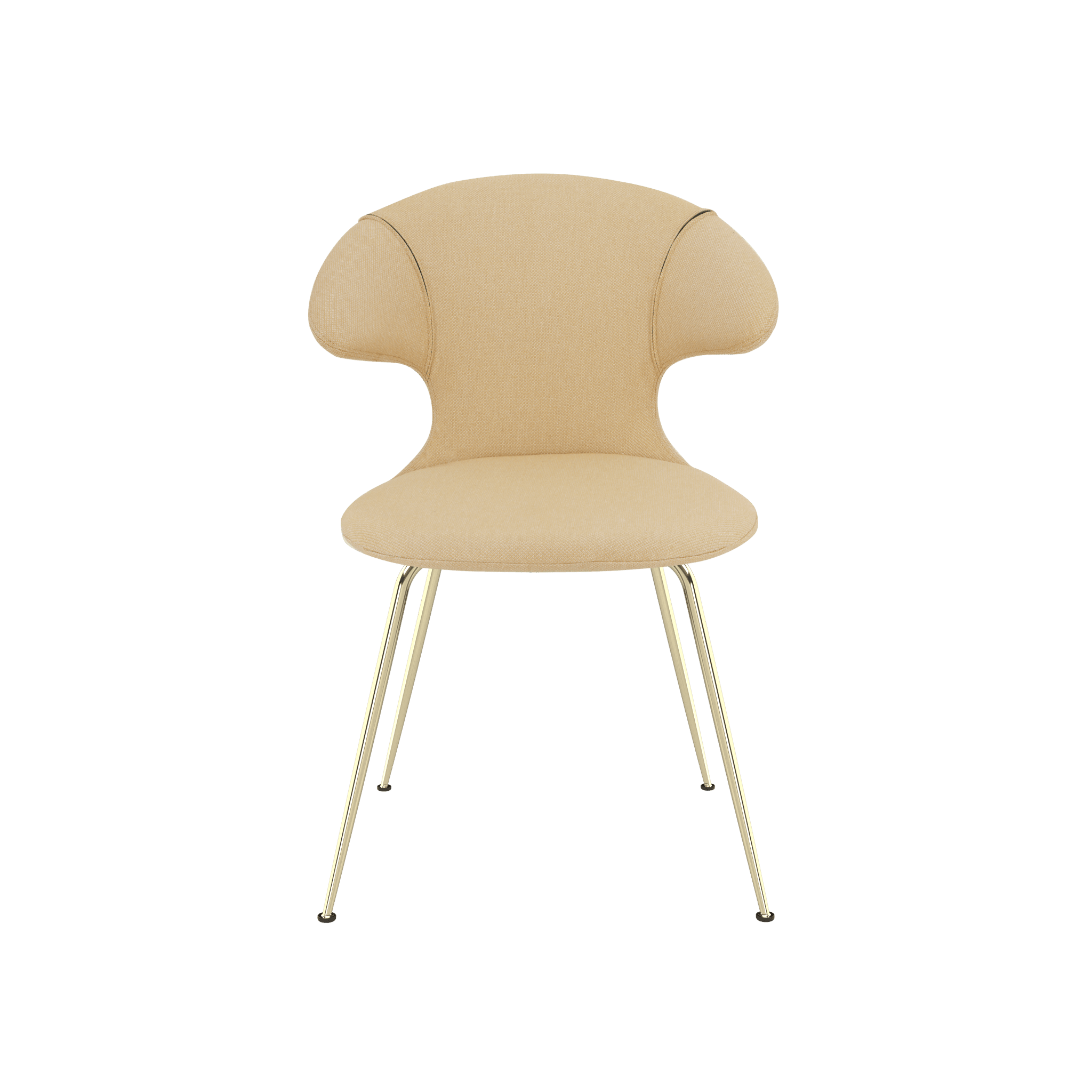 Krzesło TIME FLIES żółty ze złotą podstawą UMAGE Eye on Design