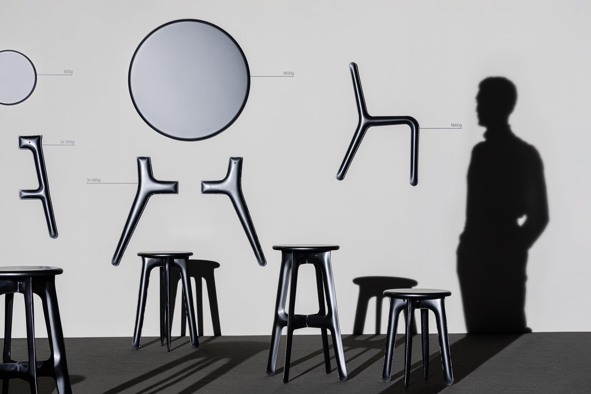 Krzesło ULTRALEGGERA anodowy czarny Zieta Studio Eye on Design