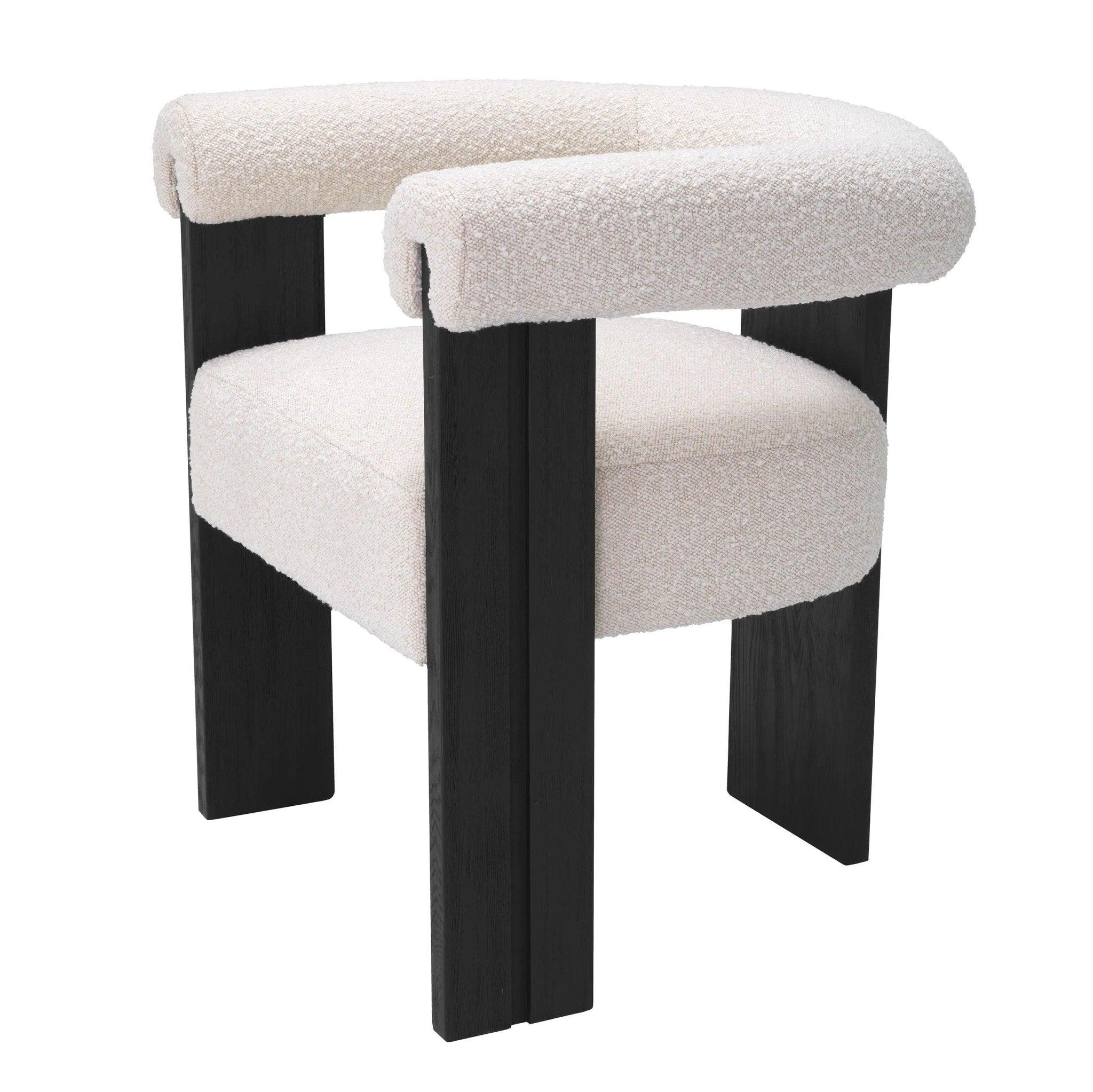 Krzesło w tkaninie boucle PERCY kremowy Eichholtz Eye on Design