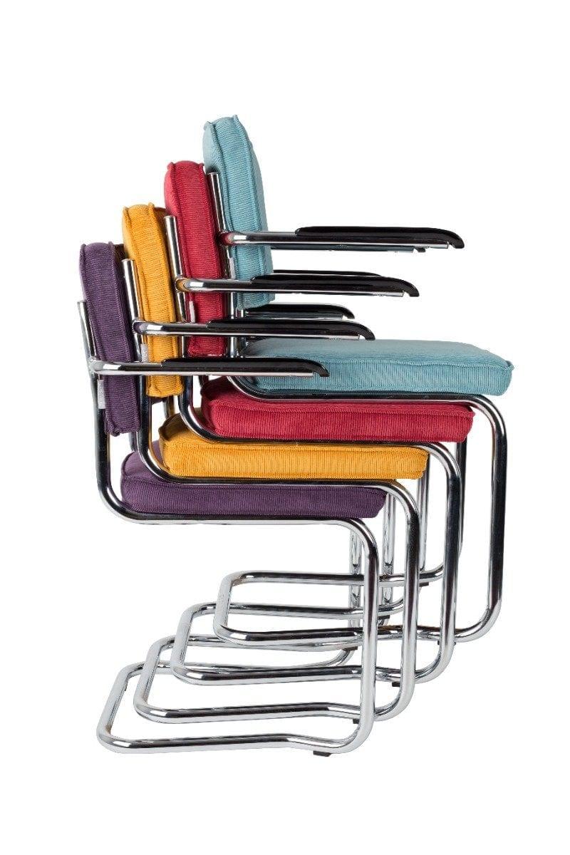 BRAK - Fotel RIDGE KINK RIB czarny Zuiver Eye on Design