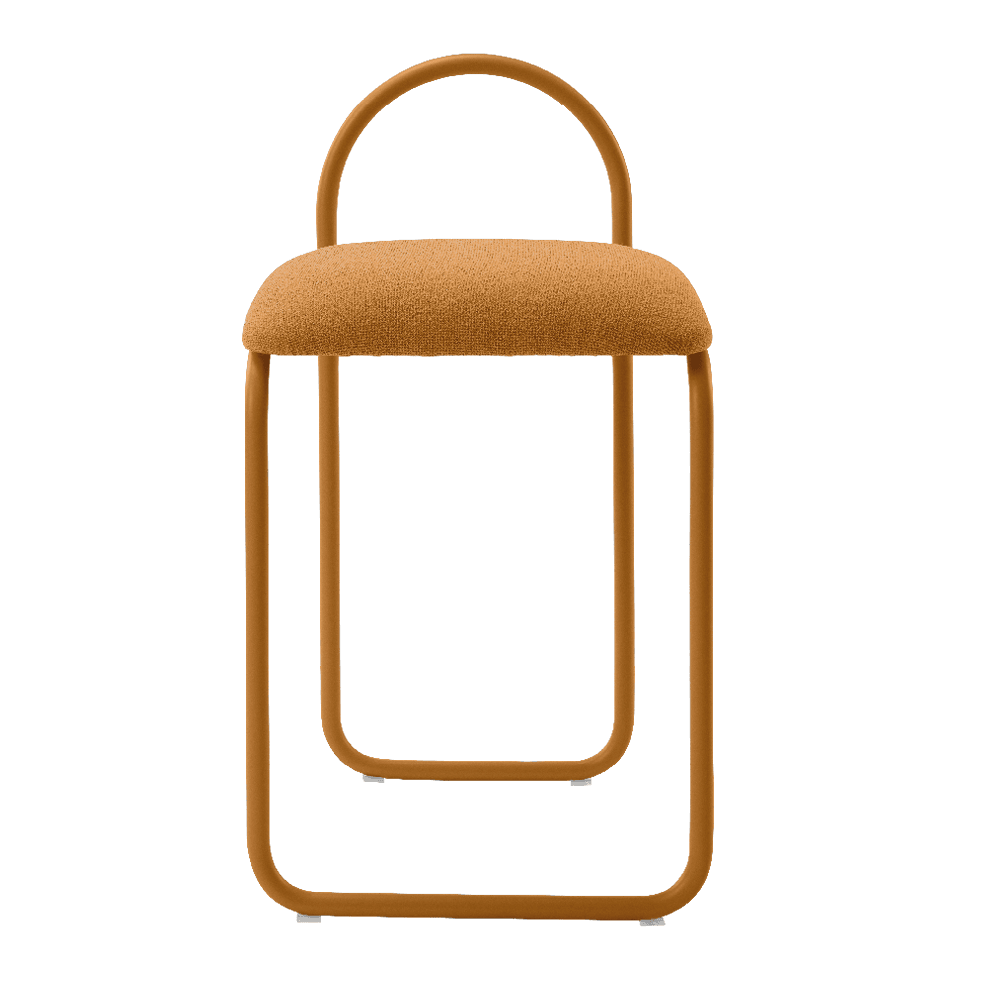 Krzesło z tkaniną boucle ANGUI bursztynowy AYTM Eye on Design