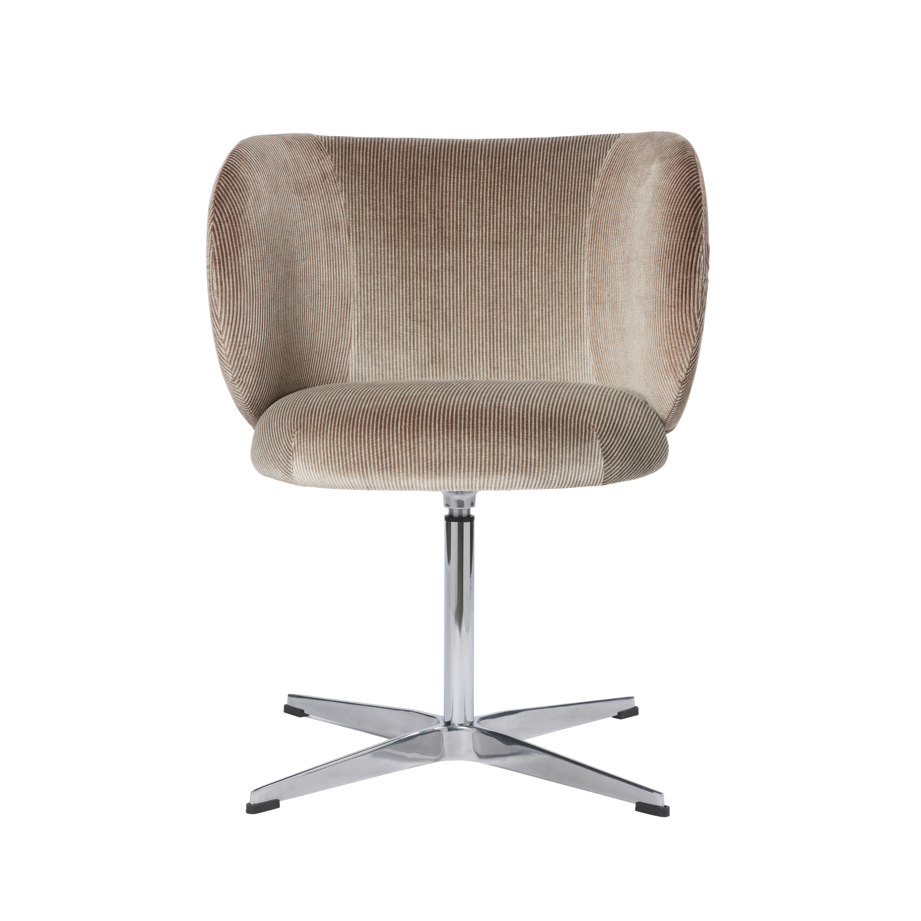 Krzesło obrotowe z podłokietnikami RICO Devoré Velvet krzemienny szary – ferm LIVING