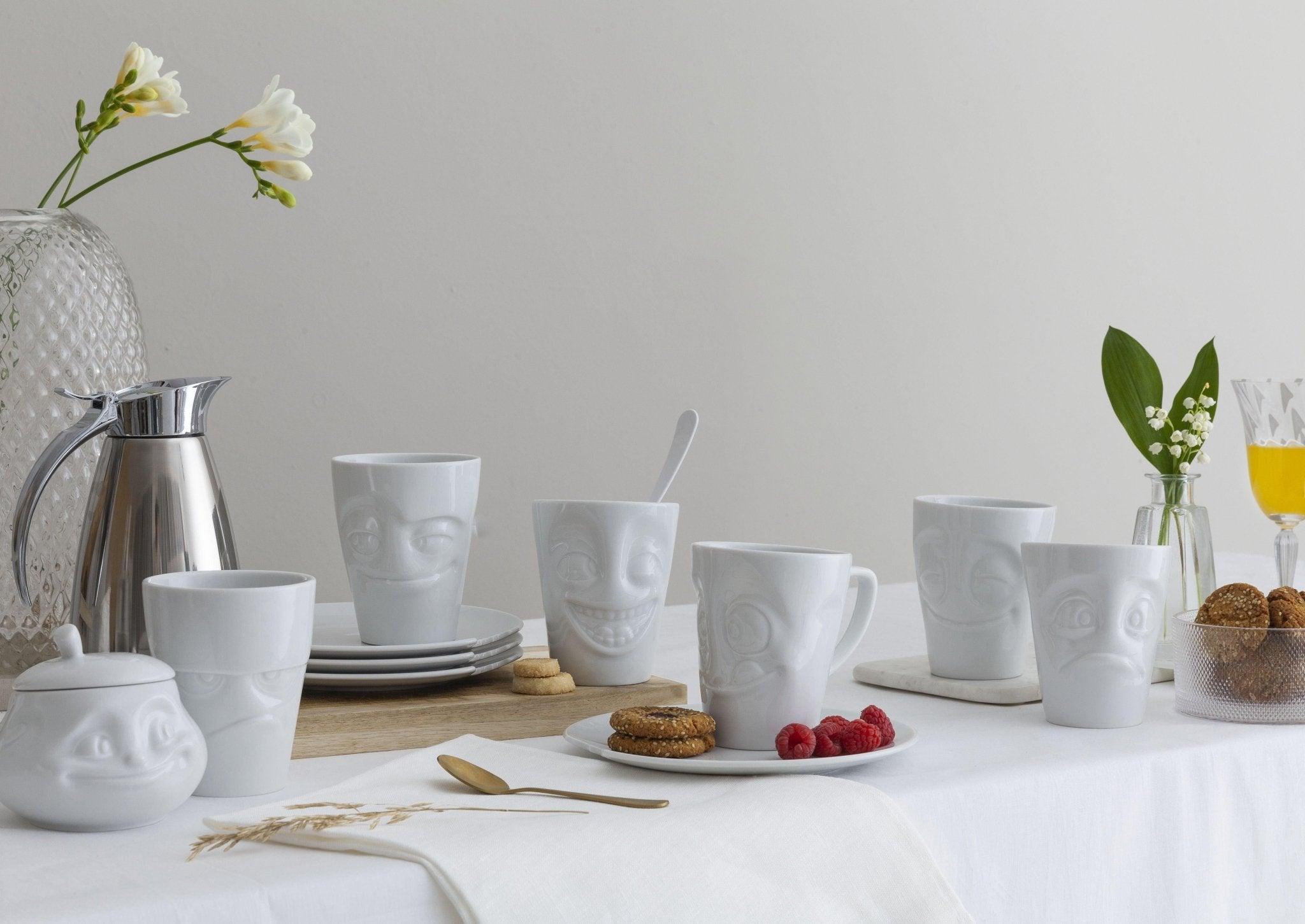 Kubeczek do espresso GRUMPY biały, marka 58products