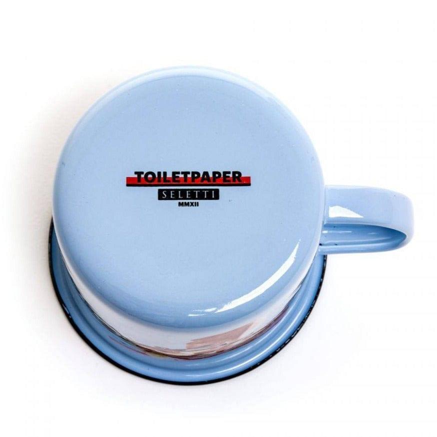 Kubek emaliowany APPLE niebieski Seletti Eye on Design