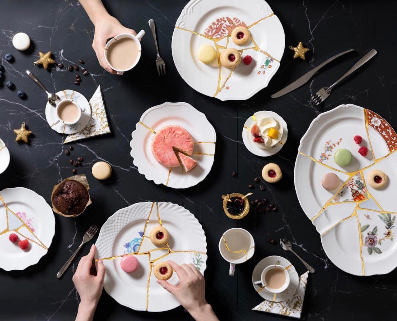 Kubek KINTSUGI #3 porcelanowy Seletti Eye on Design