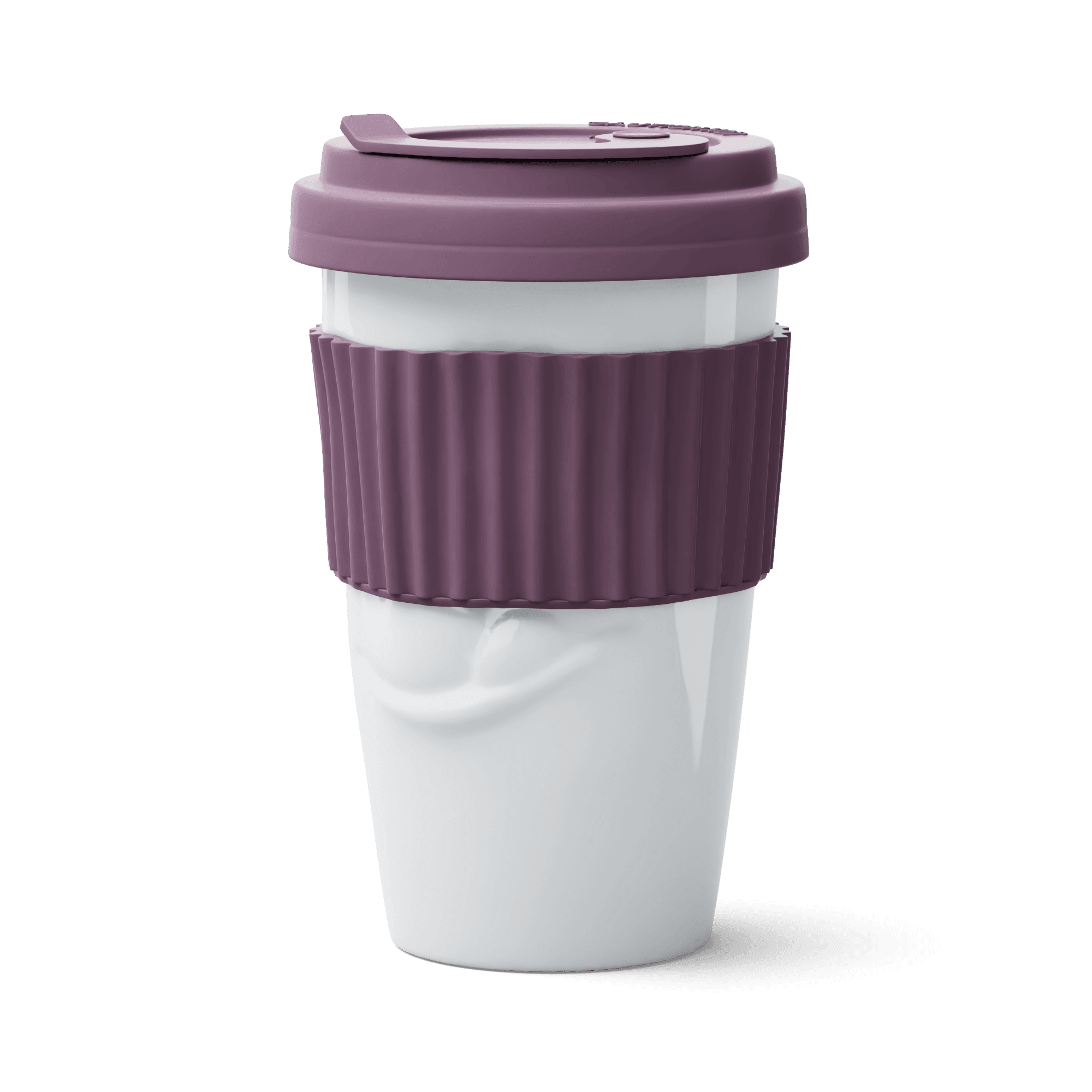 Kubek z pokrywką TASTY amarantowy 58products Eye on Design