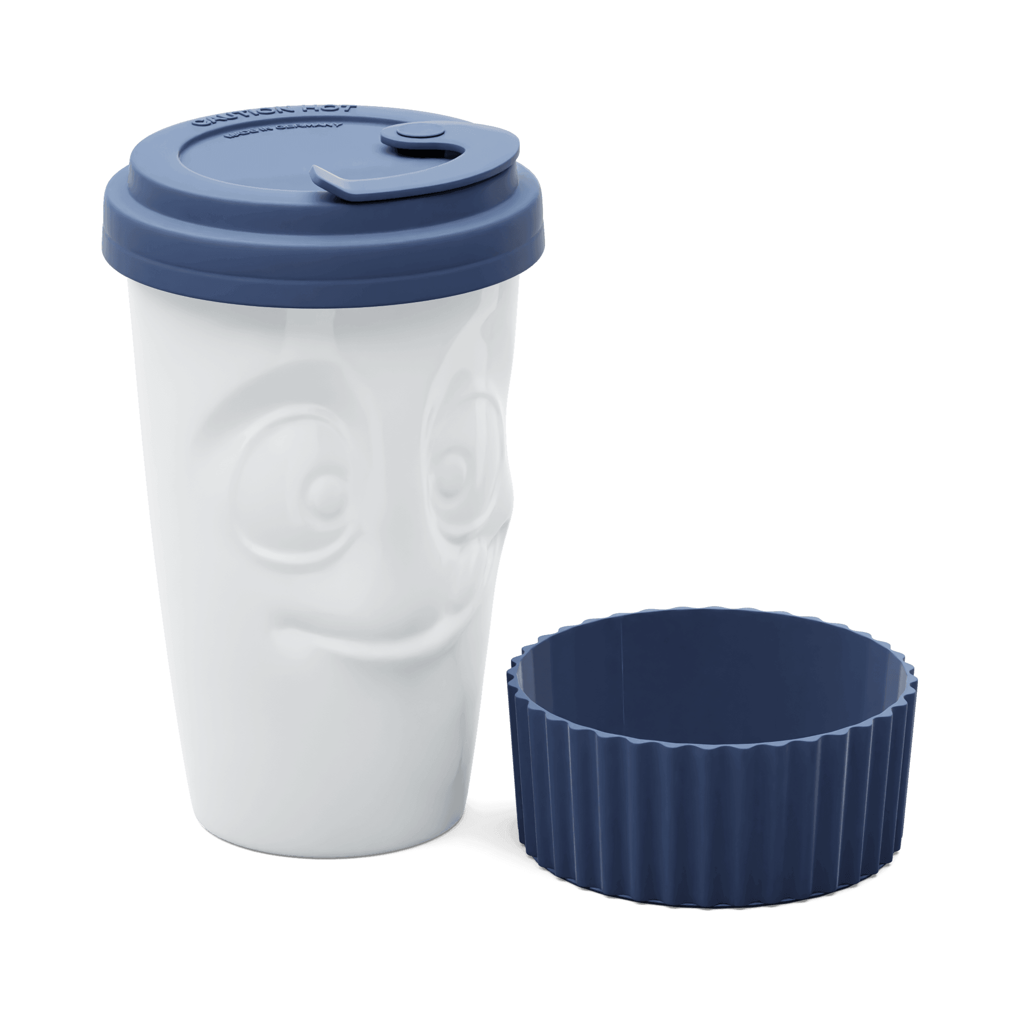 Kubek z pokrywką TASTY granatowy 58products Eye on Design