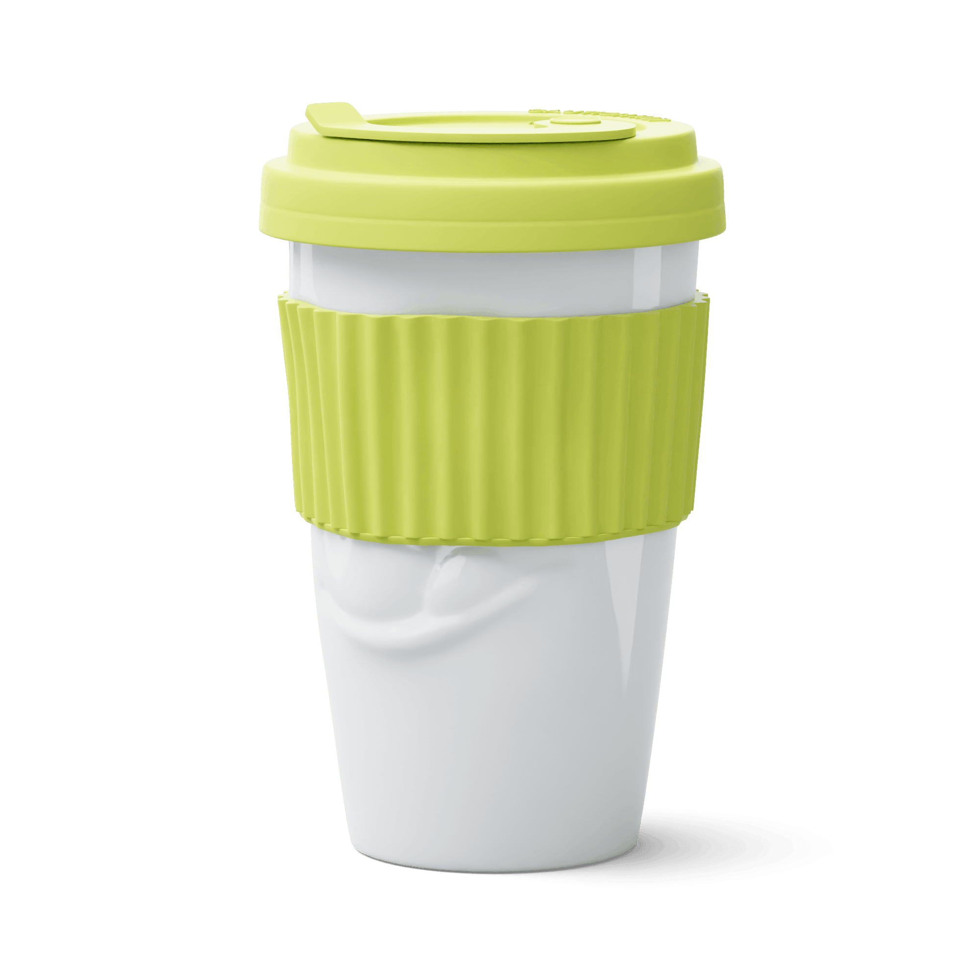 Kubek z pokrywką TASTY limonkowy 58products Eye on Design