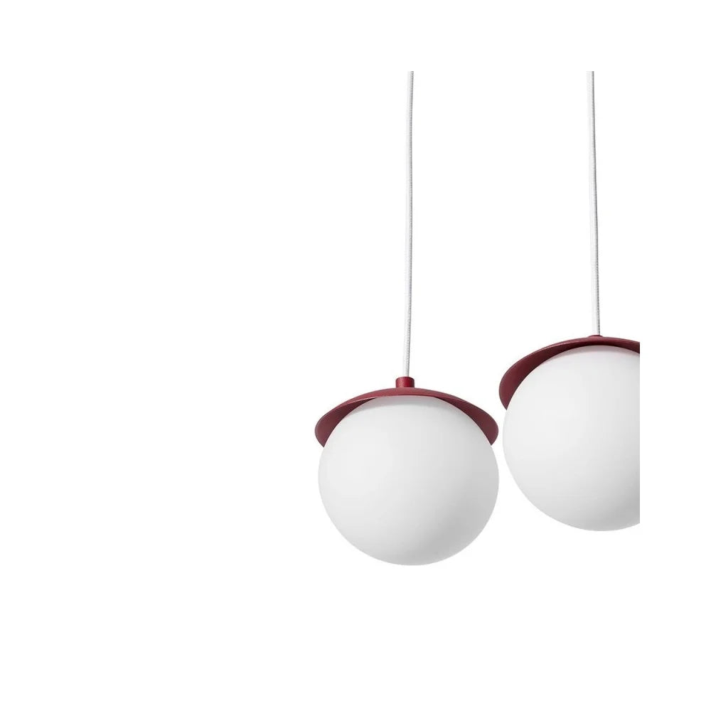 KUUL burgundy ceiling lamp