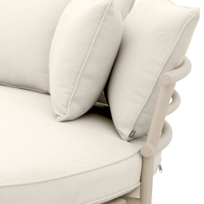 Zahradní pohovka LAGUNO zlomená bílá