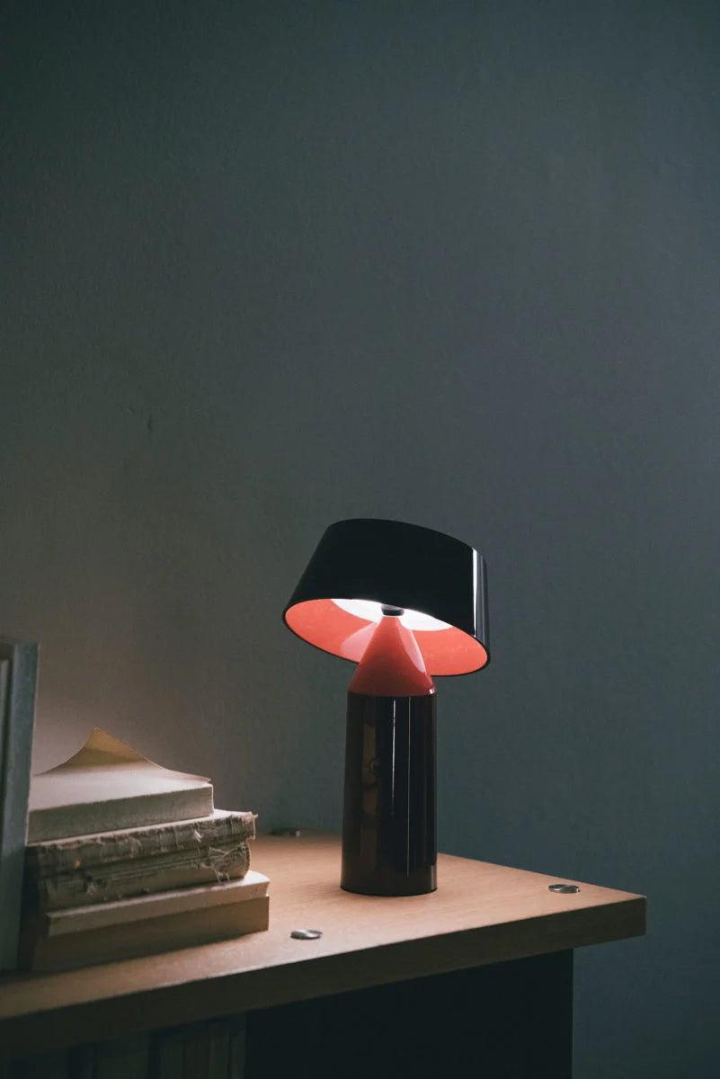 Lampa akumulatorowa BICOCA bordowy Marset Eye on Design
