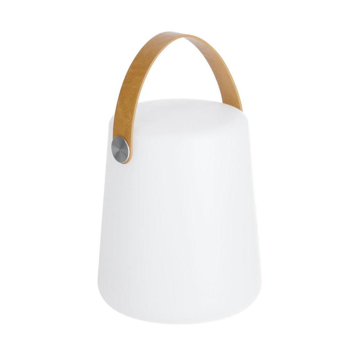 Lampa akumulatorowa DIALMA biały z brązowym uchwytem La Forma Eye on Design