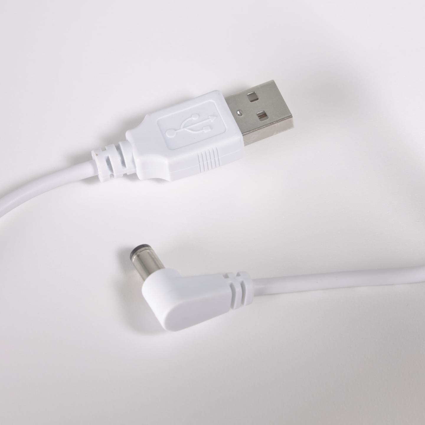 Lampa akumulatorowa DIALMA biały z brązowym uchwytem La Forma Eye on Design