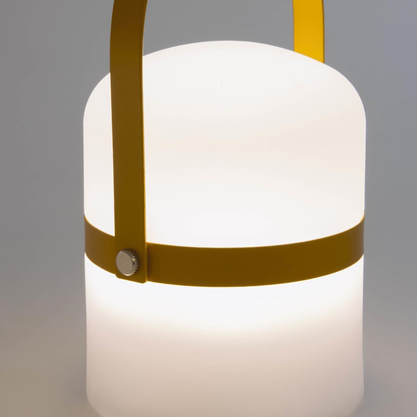 Lampa akumulatorowa RIDLEY MINI musztardowy La Forma Eye on Design