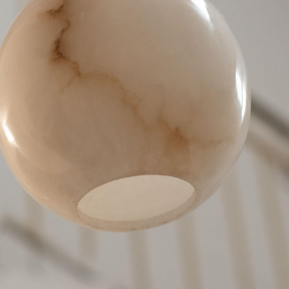 Lampa alabastrowa wisząca SELENE nikiel Embassy Interiors Eye on Design