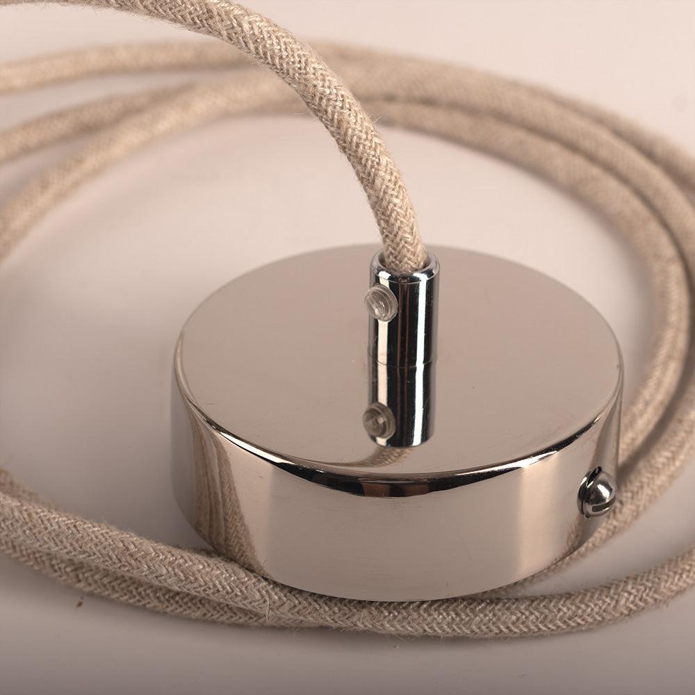 Lampa alabastrowa wisząca SELENE nikiel Embassy Interiors Eye on Design