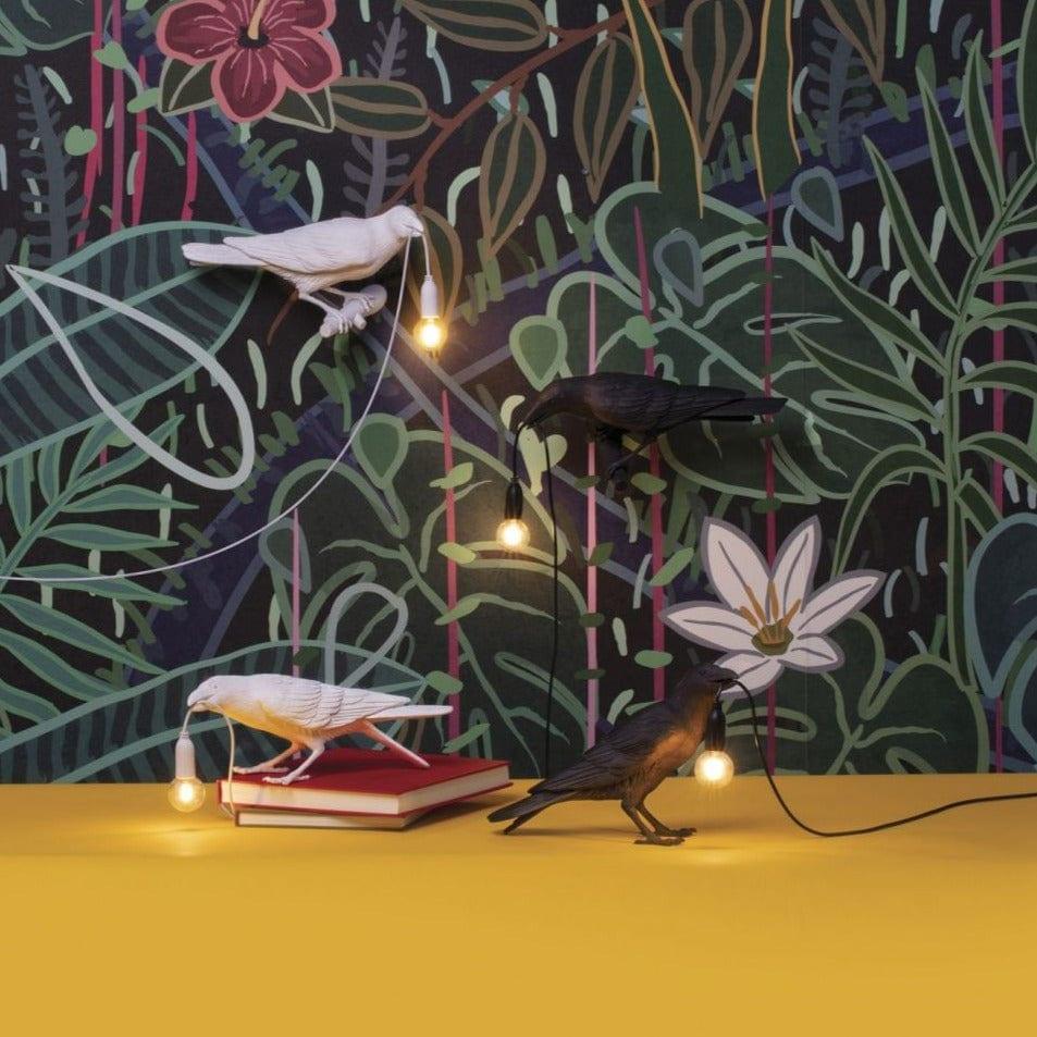 Lampa BIRD LOOKING LEFT biały Seletti Eye on Design