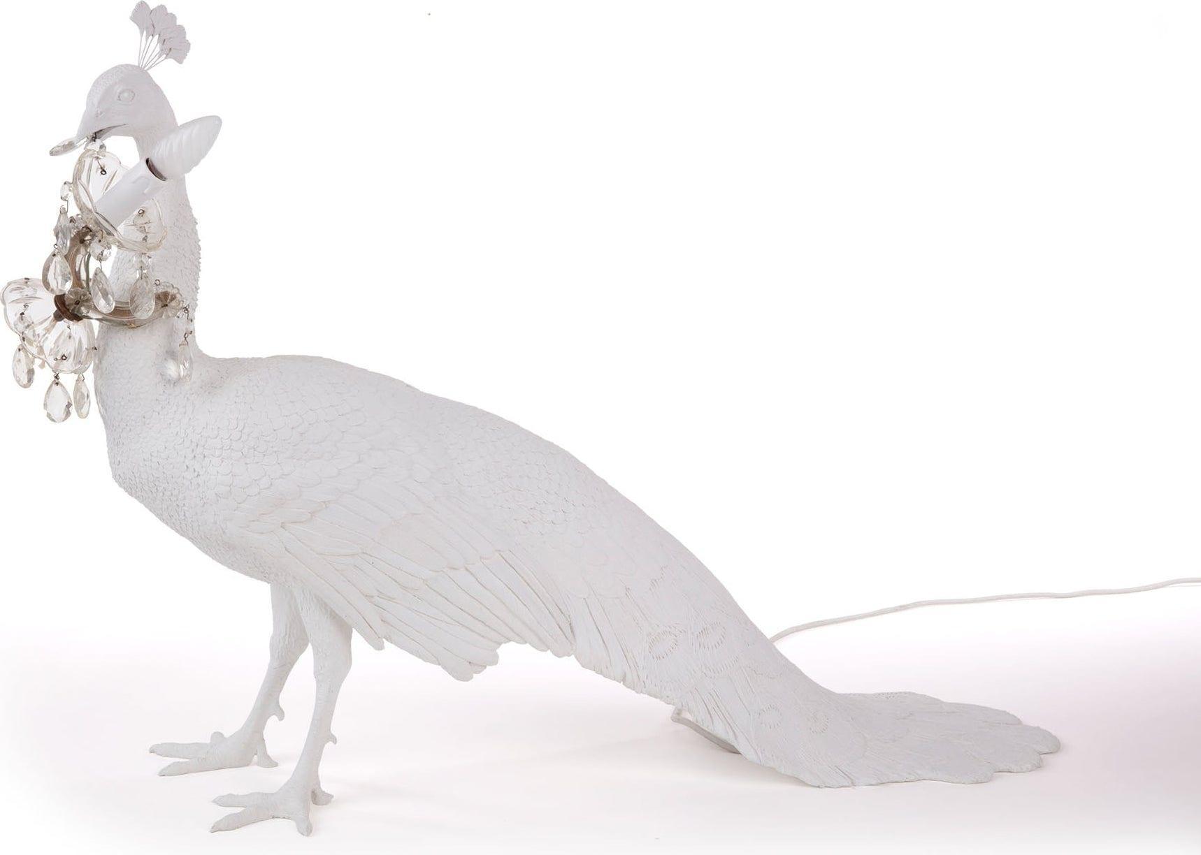 Lampa dekoracyjna PEACOCK biały Seletti Eye on Design