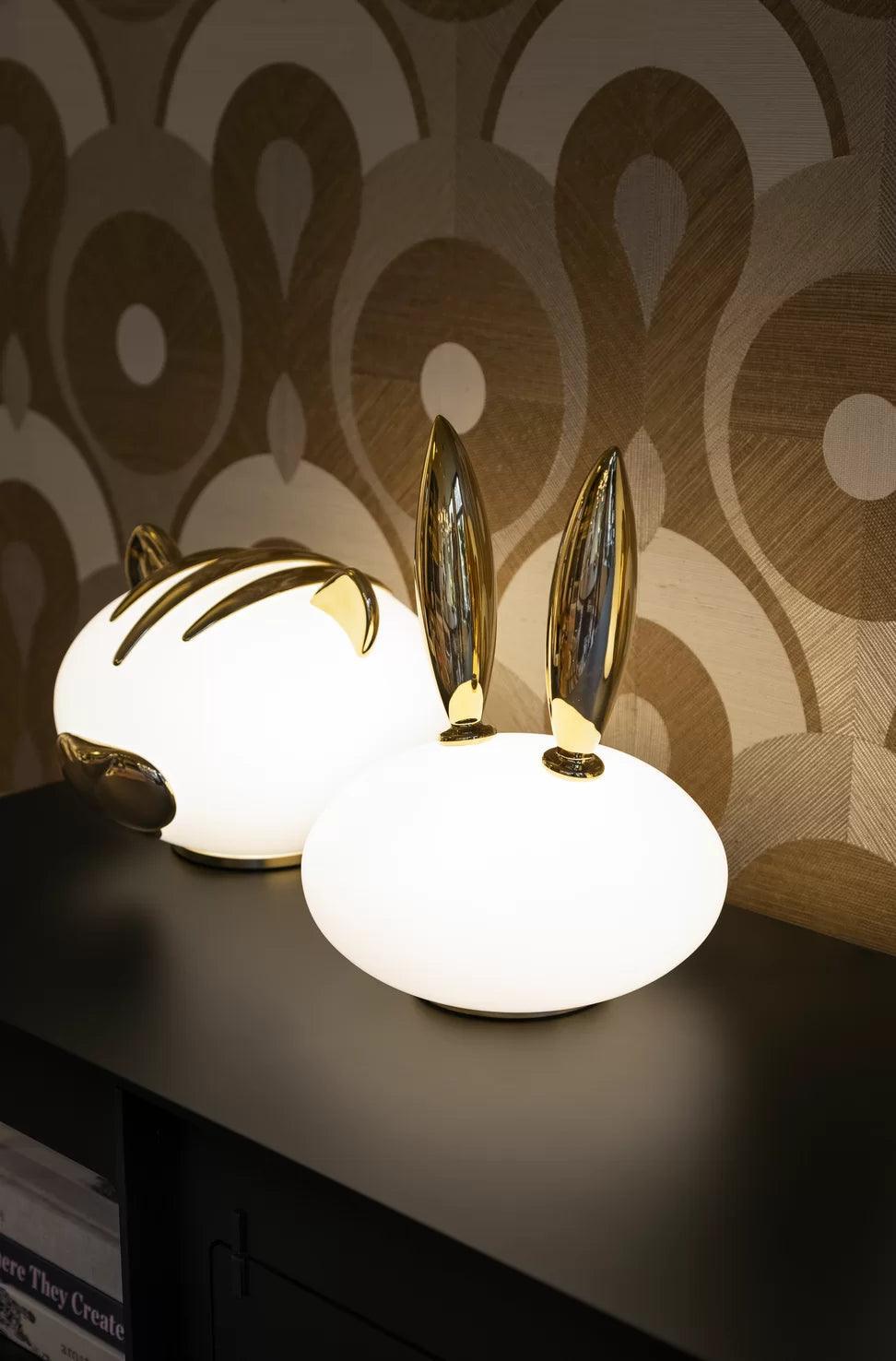 Lampa dekoracyjna PET LIGHT PURR - RABBIT złoty Moooi Eye on Design