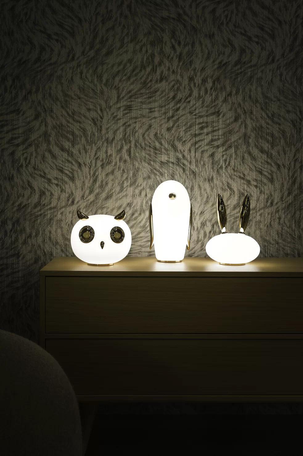 Lampa dekoracyjna PET LIGHT PURR - RABBIT złoty Moooi Eye on Design